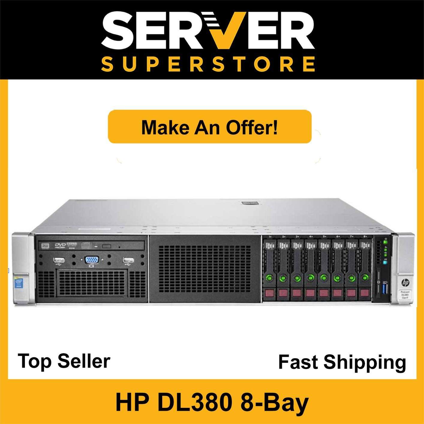 HP ProLiant DL380 G9 Server 2x E5-2630 V4=20 Cores P440ar 32GB RAM 8x 600GB SAS
