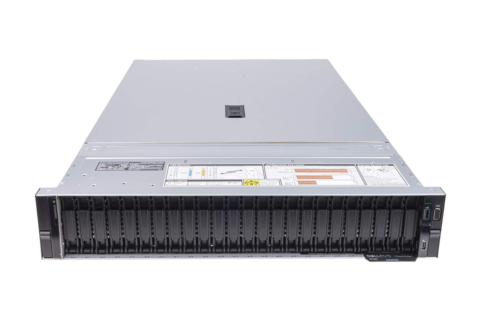 Dell R750 24×2.5″ 8xNVMe 2×5320 32GB RAM H755 2x960GB SSD 2xPSU Rails iDRAC