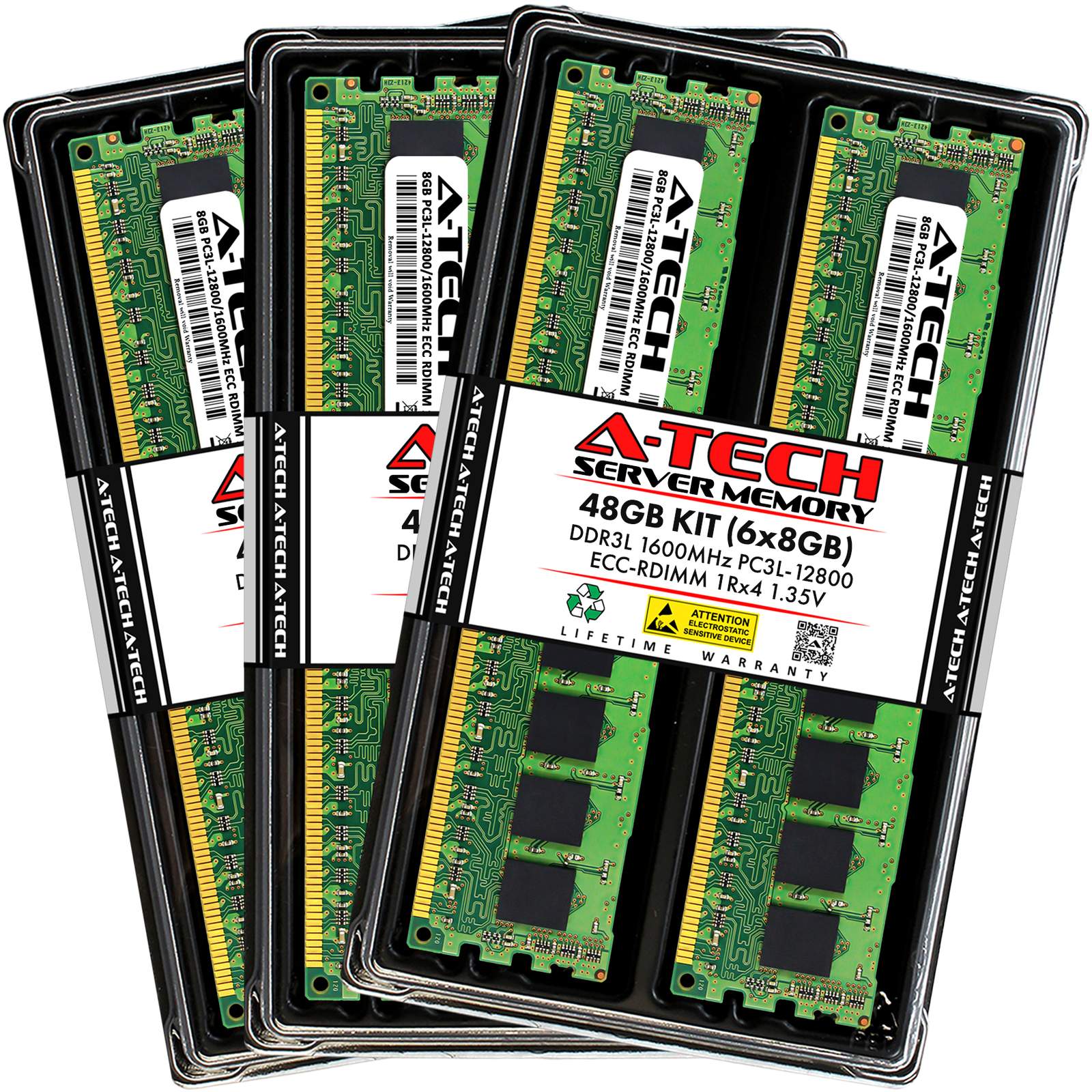 48GB 6x 8GB PC3L-12800R RDIMM Dell PowerEdge R520 R720 R820 T420 T620 Memory RAM