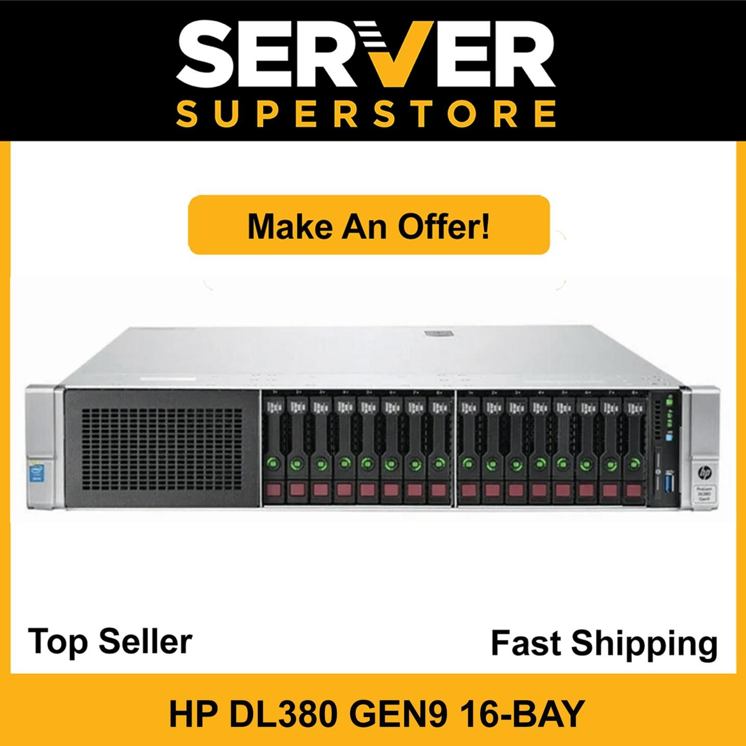 HP ProLiant DL380 G9 Server 2x E5-2667 V4 – 3.20GHz P440ar 128GB RAM 2x 2TB SAS