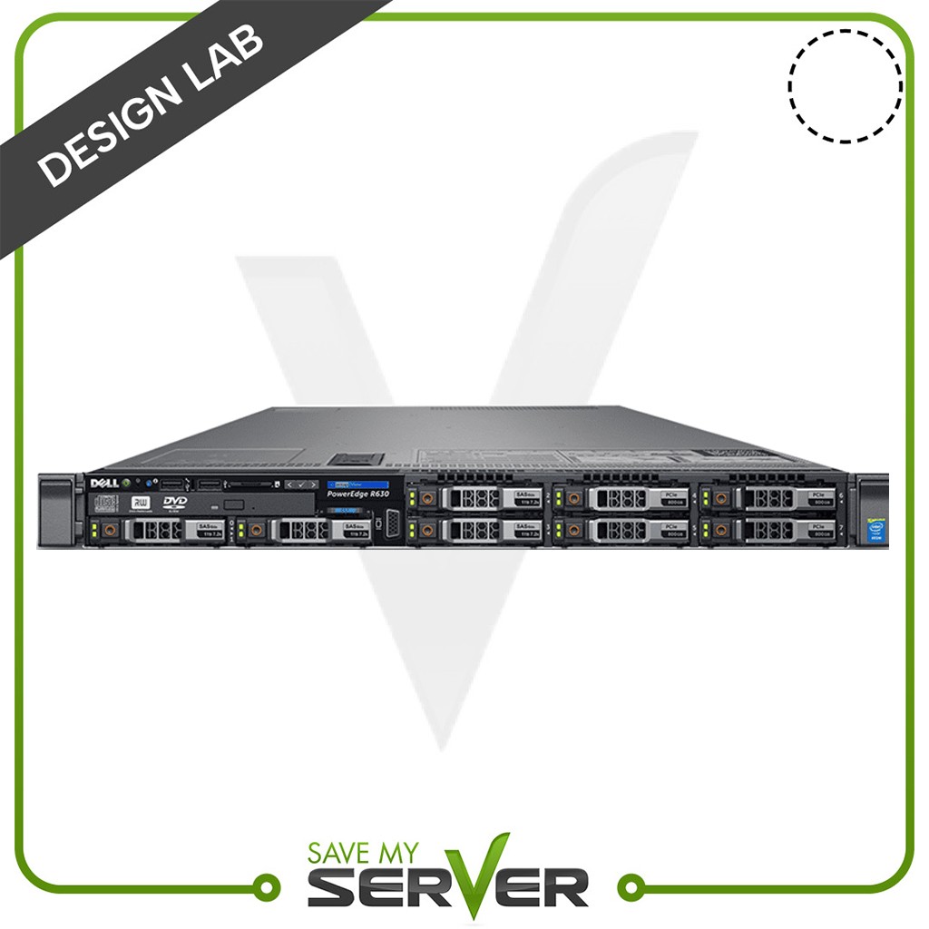 Dell PowerEdge R630 Server | 2x Xeon E5-2699 V4 2.20GHz | 44 Cores | Design Lab