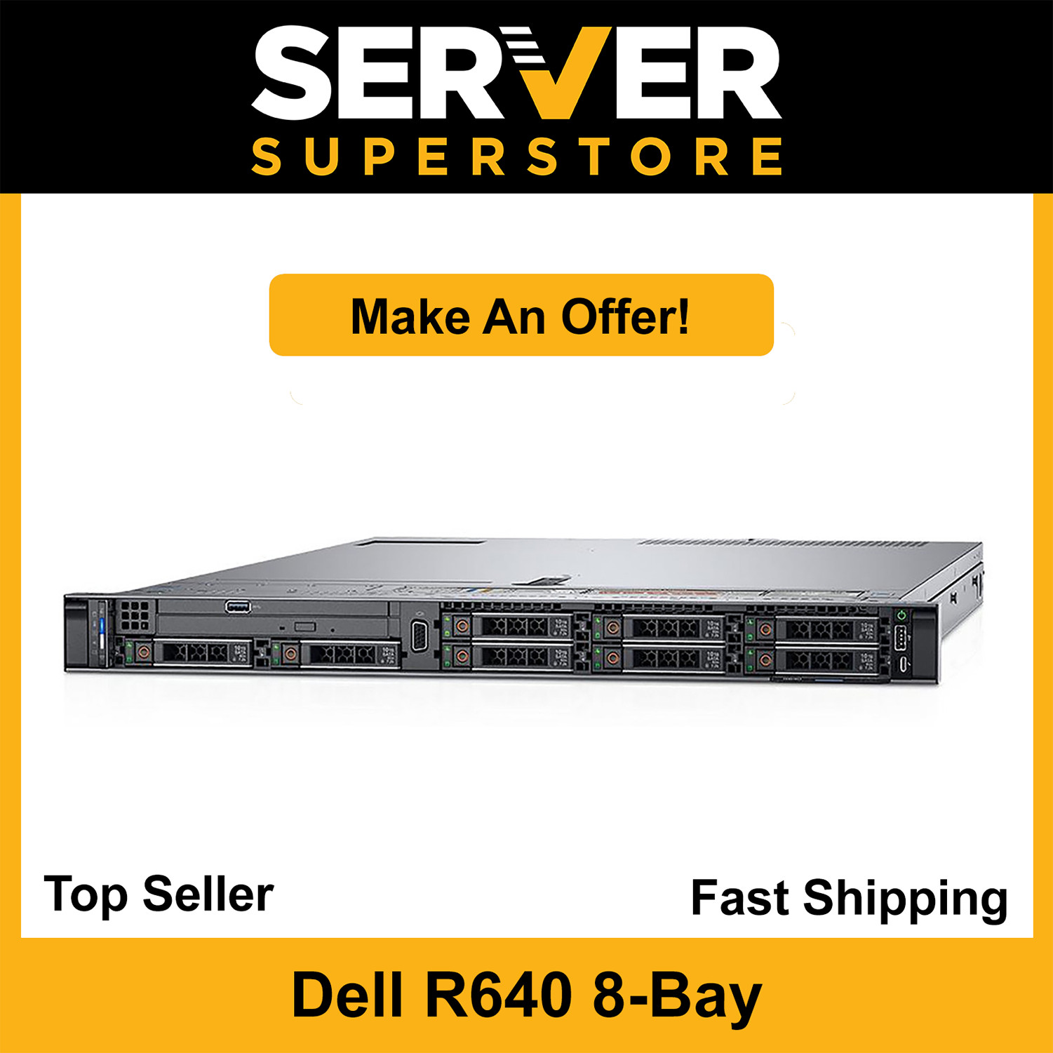 Dell PowerEdge R640 Server 2x Gold 5122 – 3.6GHz | H730P | 128GB RAM | 2x trays
