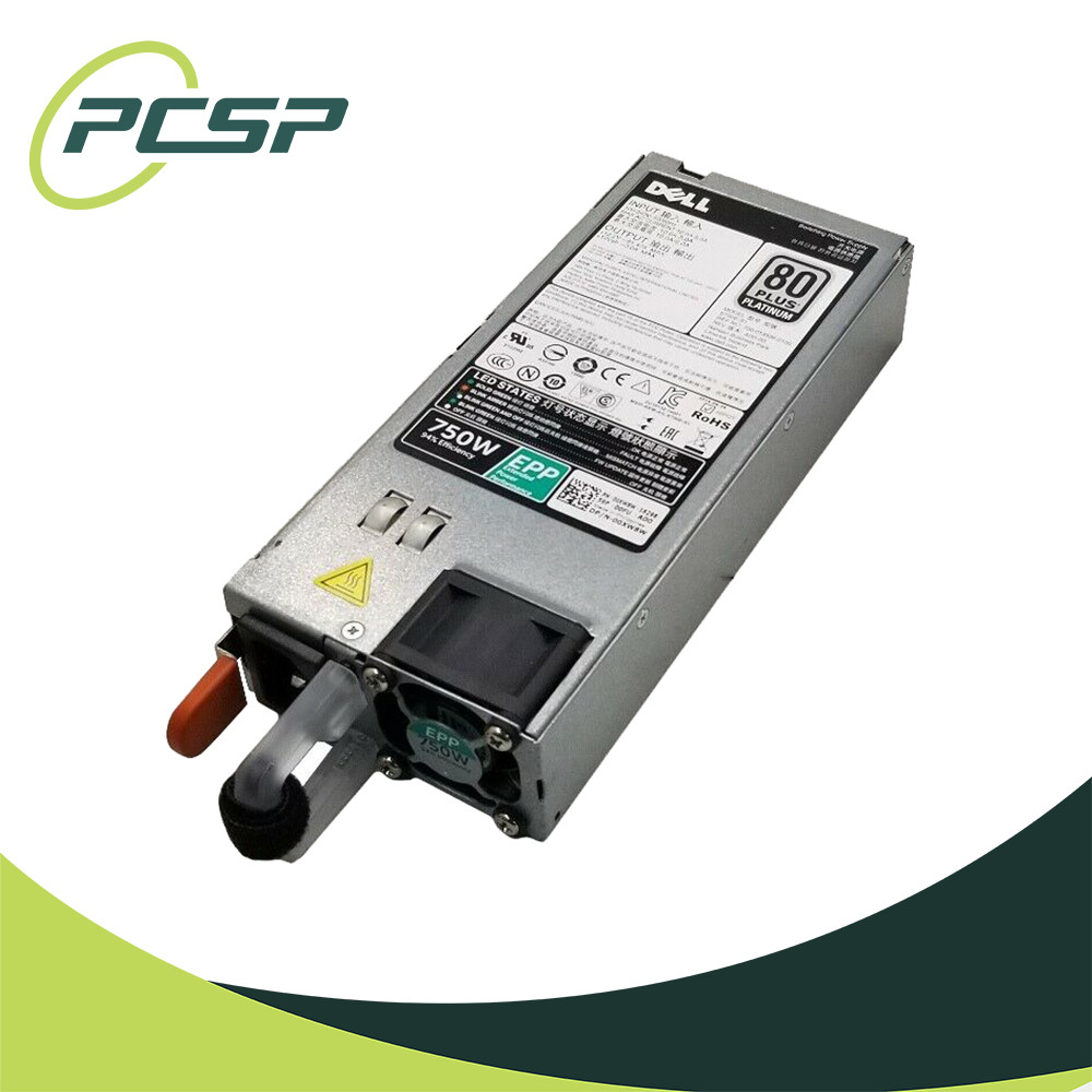 Dell PowerEdge R630 R730 T430 750W 80 Plus Platinum Power Supply PJMDN