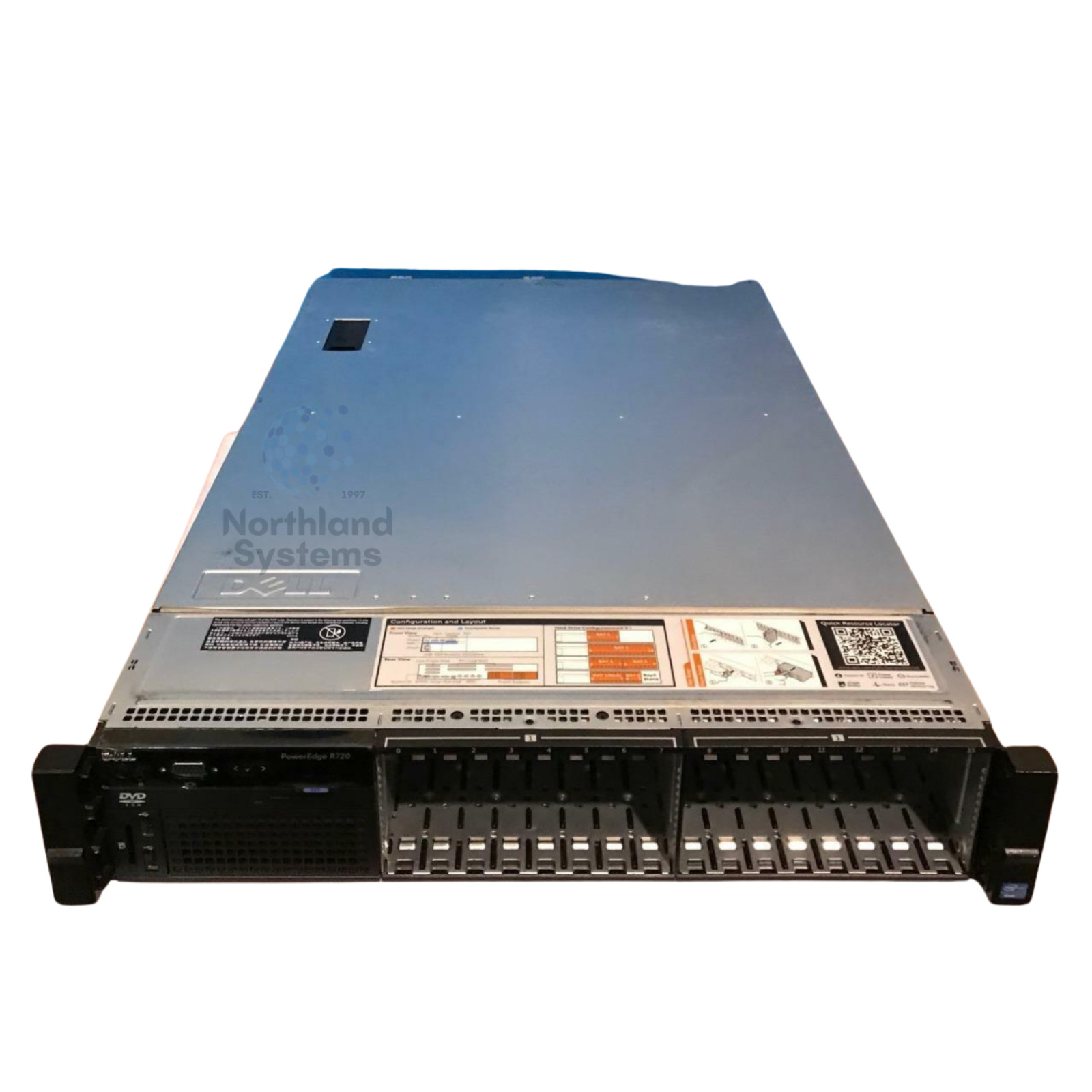 Dell R720 16SFF Server | 2x E5-2620 2.0GHz 6-Cores | 64Gb H710 IT Mode 2 x 900GB