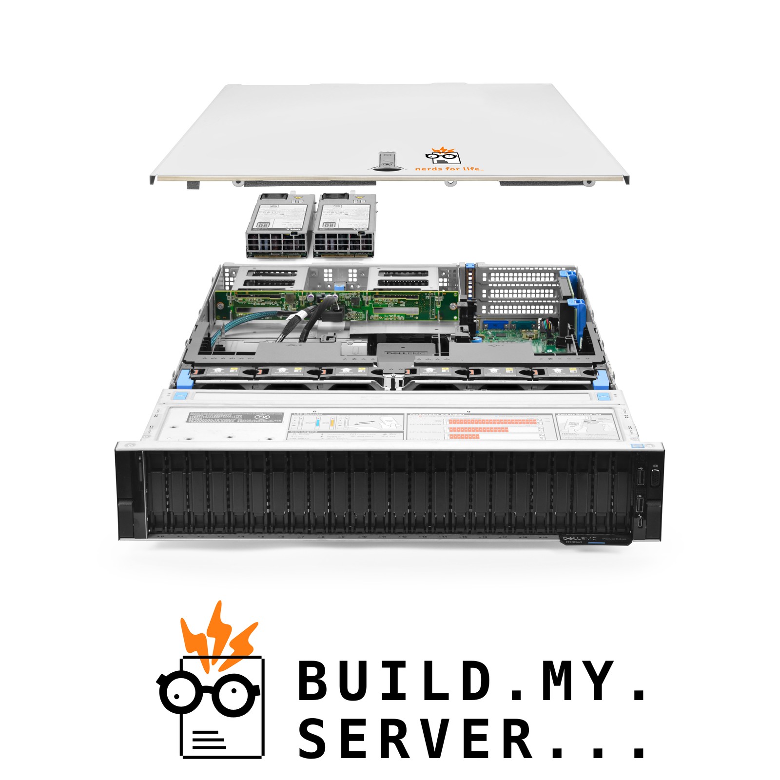 Dell PowerEdge R740xd Server 2.30Ghz 24-Core 96GB RAM 480GB SSDs + 22TB Storage