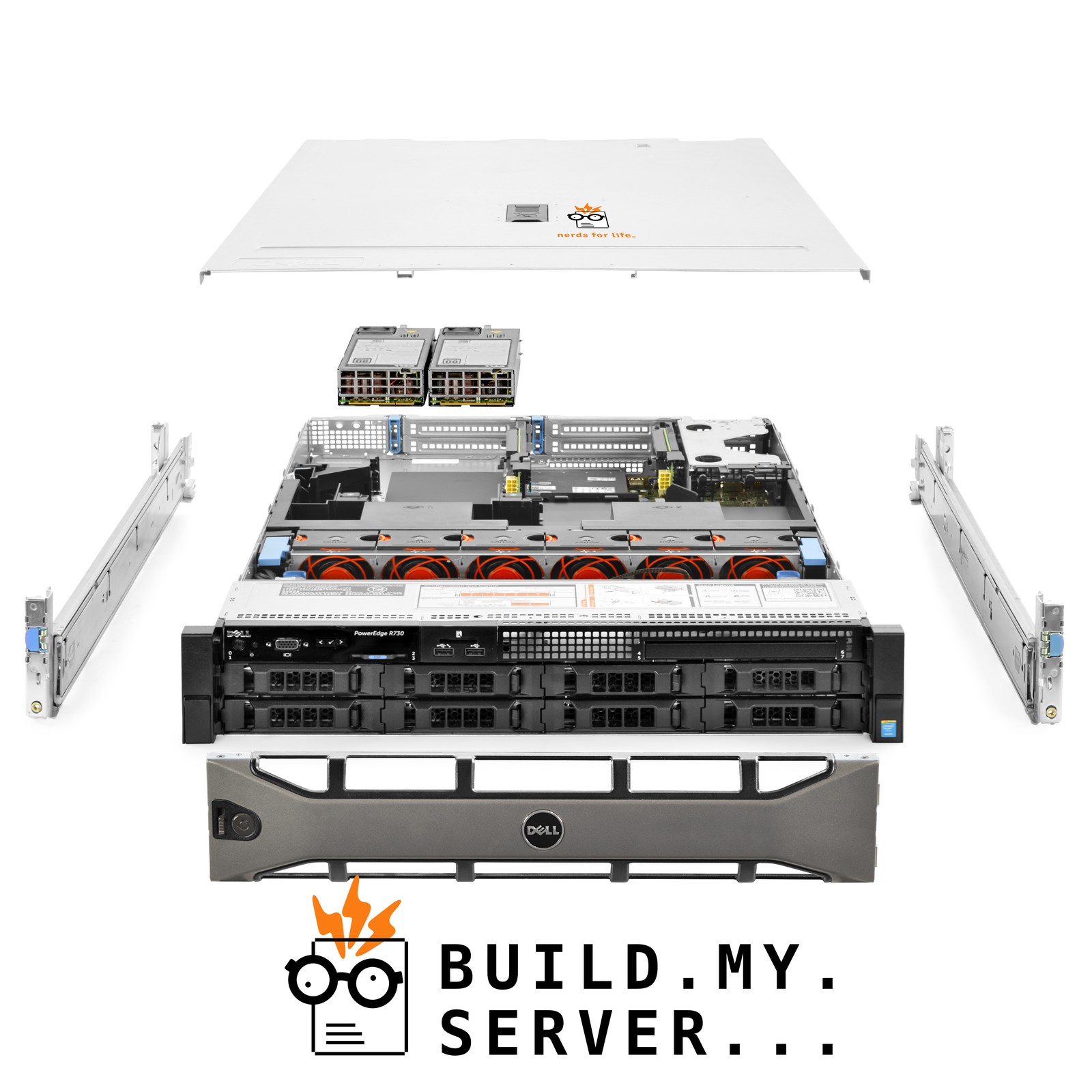 Dell PowerEdge R730 Server 3.10Ghz 20-Core 256GB RAM 3x 800GB SAS SSD 5x 8TB SAS