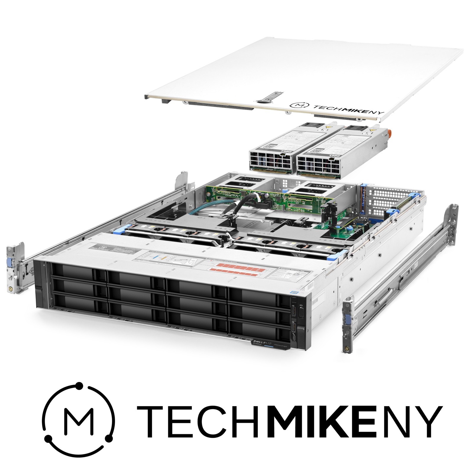 Dell PowerEdge R740xd Server 12-Bay 2x Gold 6144 3.50Ghz 16-Core 384GB RAM Rails