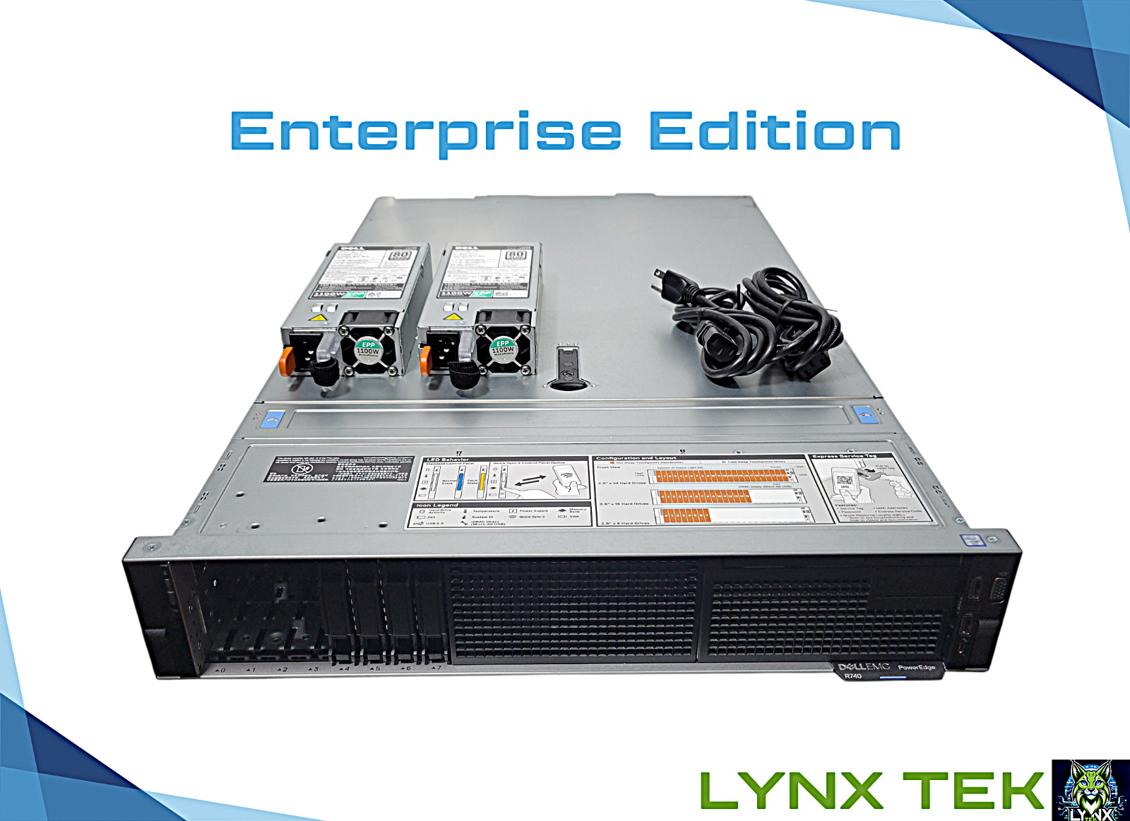 Dell PowerEdge R740 2x Gold 5122 =8 Cores 128/256/512GB H730P X550 8-SFF 1100W