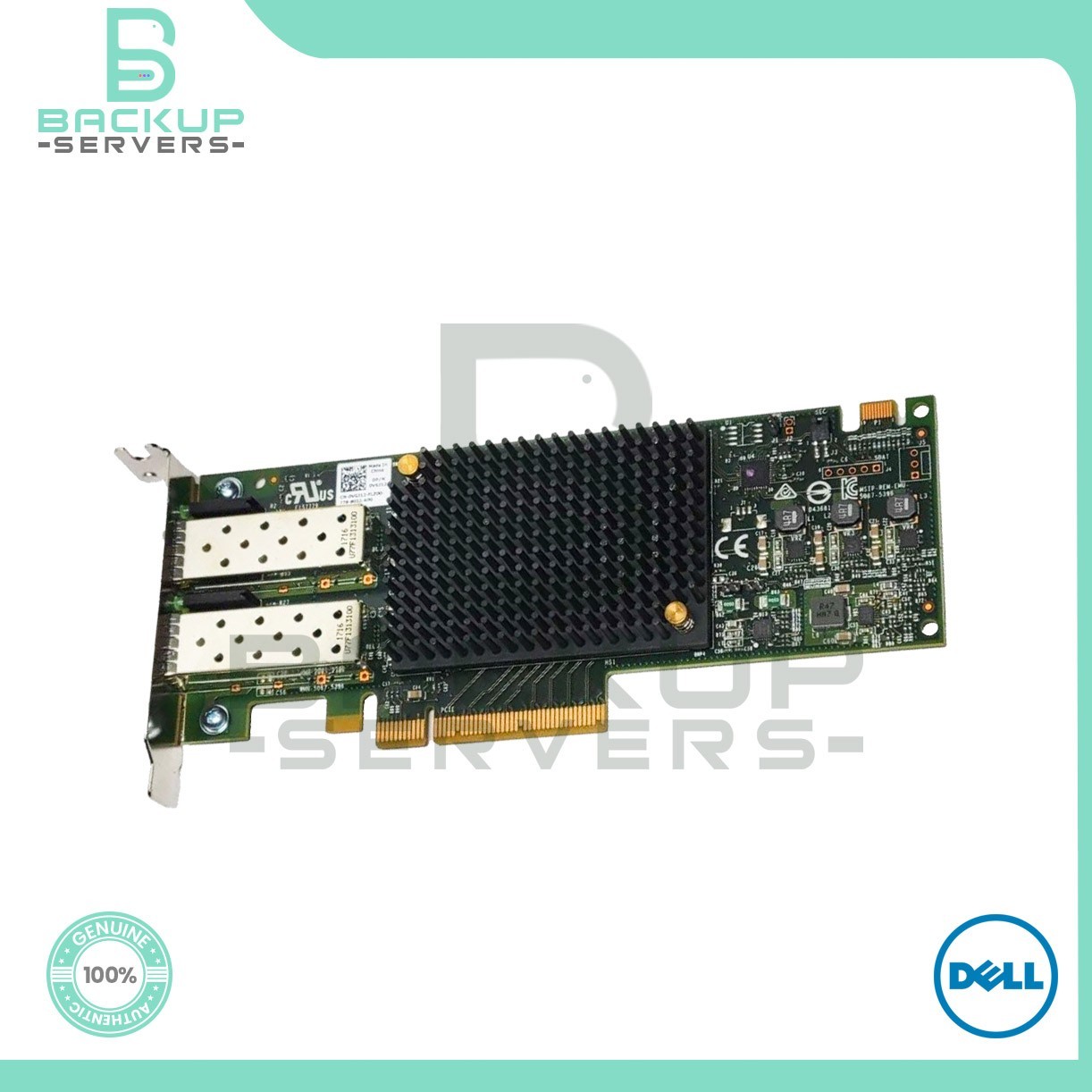 VGJ12 Dell LPE31002 Dual-Port 16Gbps PCI-e 3.0 FC SFP Host Bus Adapter 0VGJ12