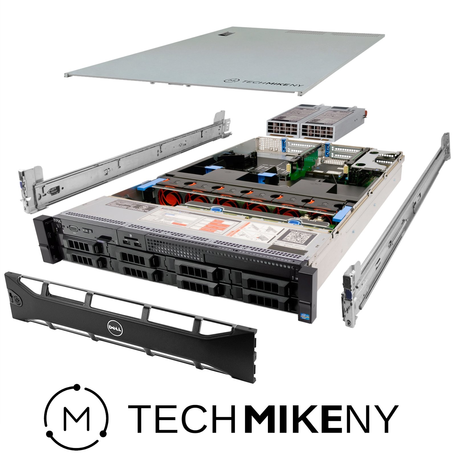 Dell PowerEdge R730 Server LFF 2x E5-2620v3 2.40Ghz 12-Core 32GB RAM 8x Caddies