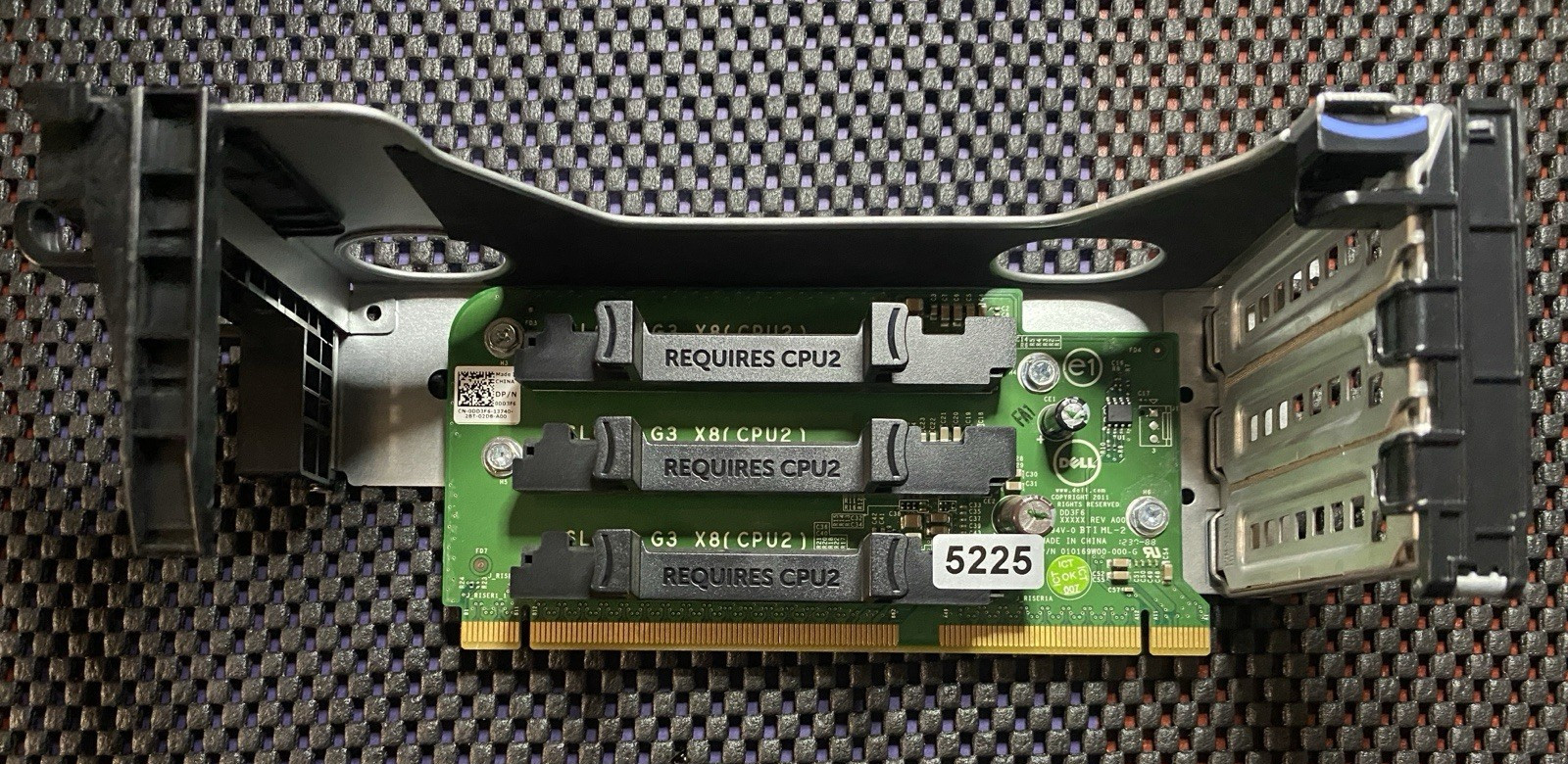 Dell RISER 1 CARD PCI-E SLOTS | SLOT 1  POWEREDGE R720/R720XD | Dell P/N 0DD3F6