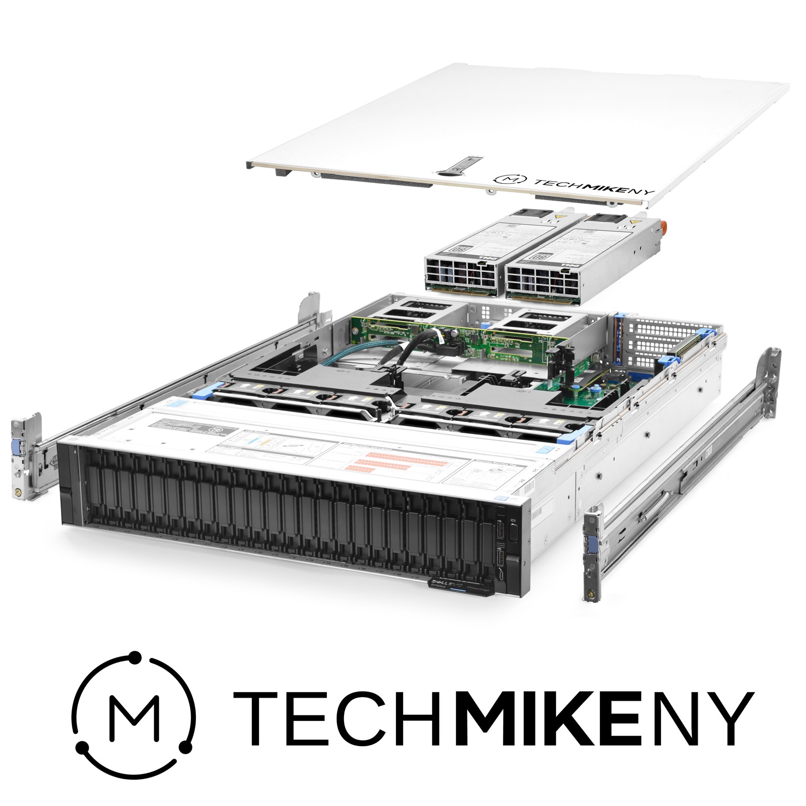 Dell PowerEdge R740xd Server 24-Bay 2x Gold 6254 3.10Ghz 36-Core 256GB RAM Rails