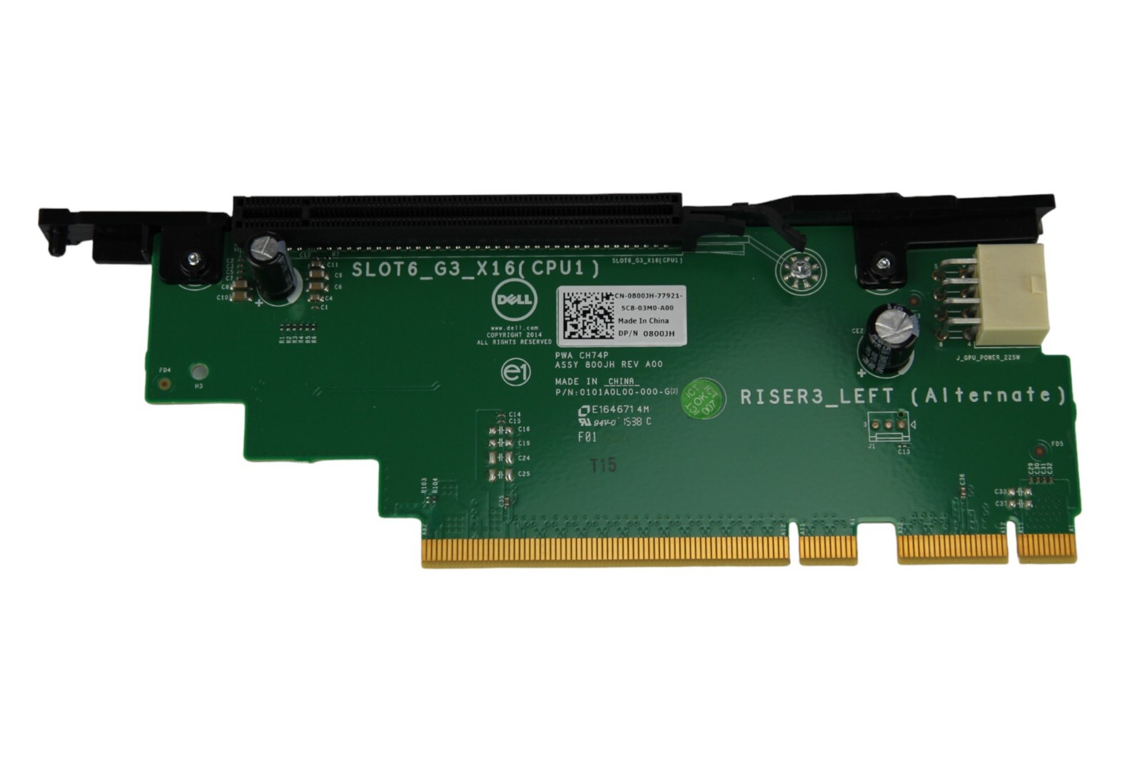 Dell Poweredge R730 R730xd PCI-e Riser Board 3 800JH