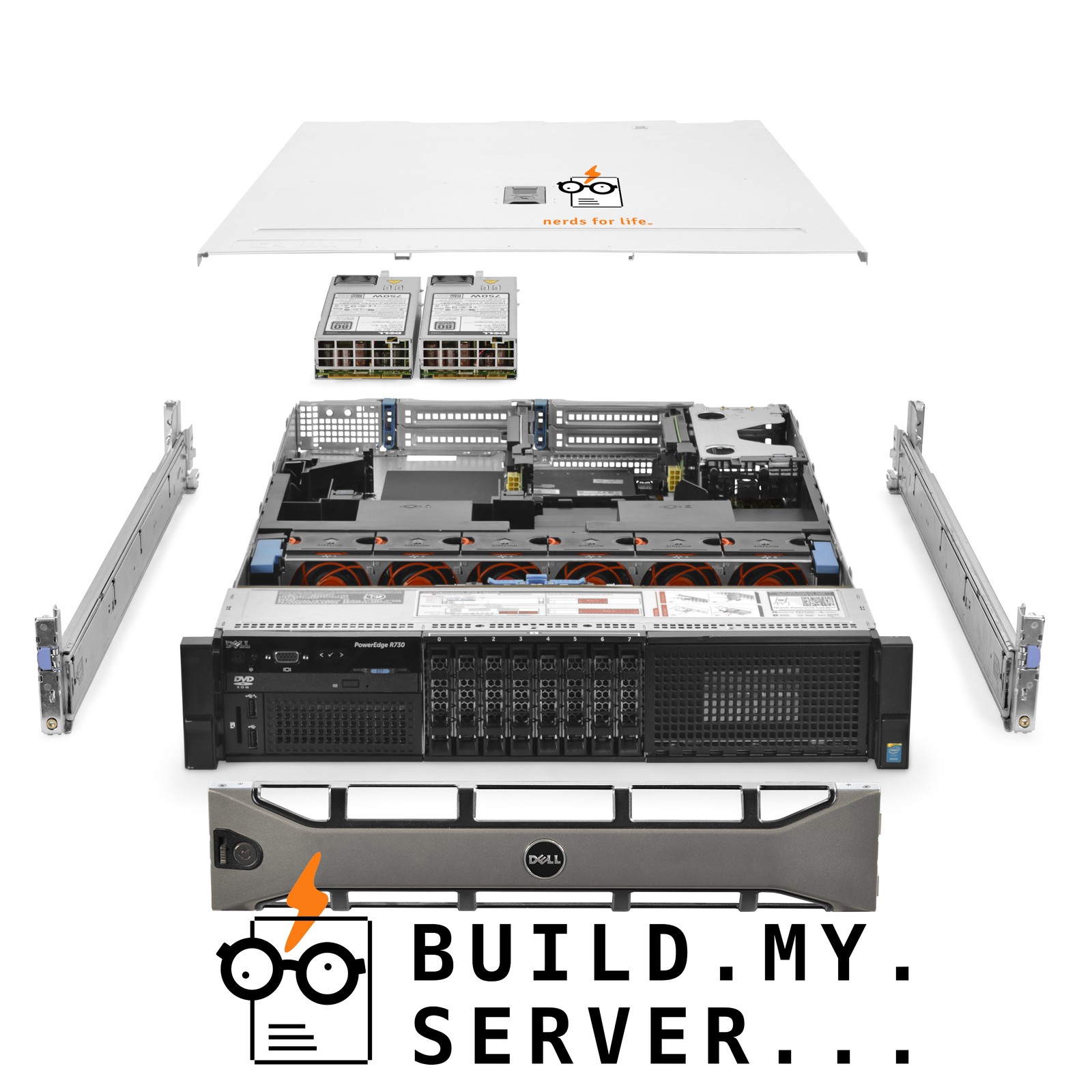 Dell PowerEdge R730 Server 2.60Ghz 24-Core 96GB RAM 13TB SSD Storage Rails