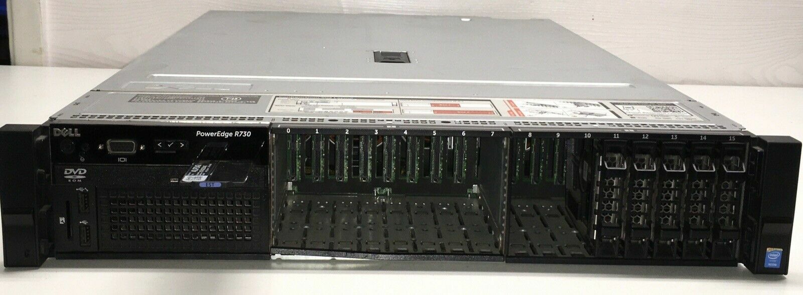 DELL PowerEdge R730 NO RAM/NO HDD DUAL INTEL E5-2630V3 2.40GHZ BAREBONE SERVER