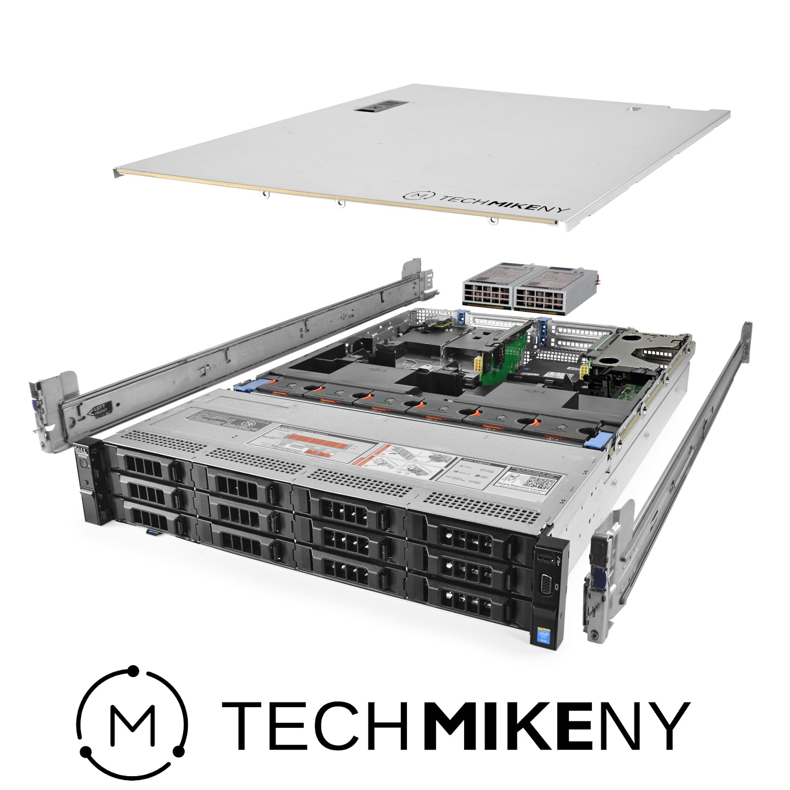 Dell PowerEdge R730xd Server 12-Bay LFF 2.20Ghz 24-Core 96GB RAM 14x Caddies