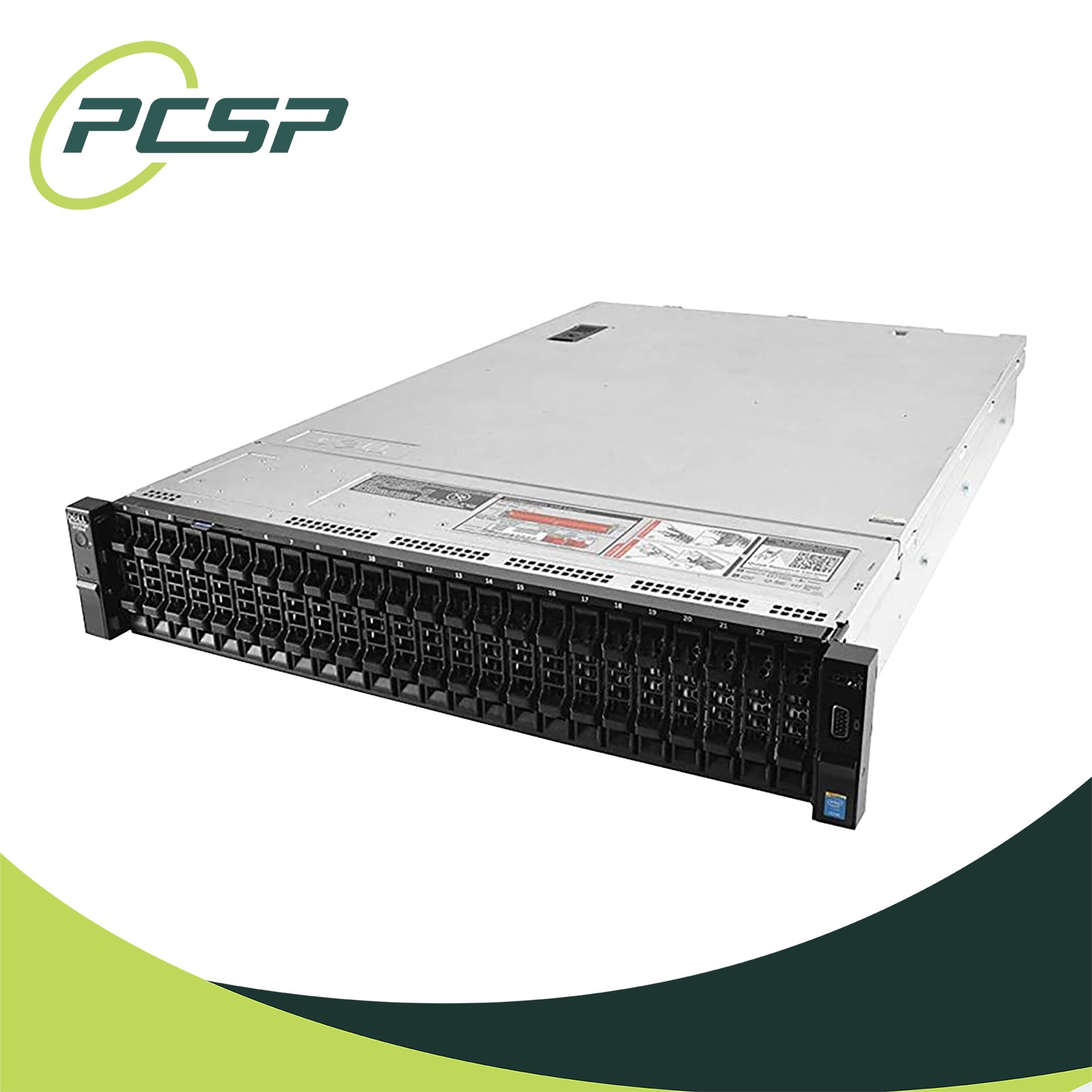 Dell R730xd 24B 2x E5-2650 64GB DDR4 1x H730 4x Trays 20x 1.92TB Enterprise SSD