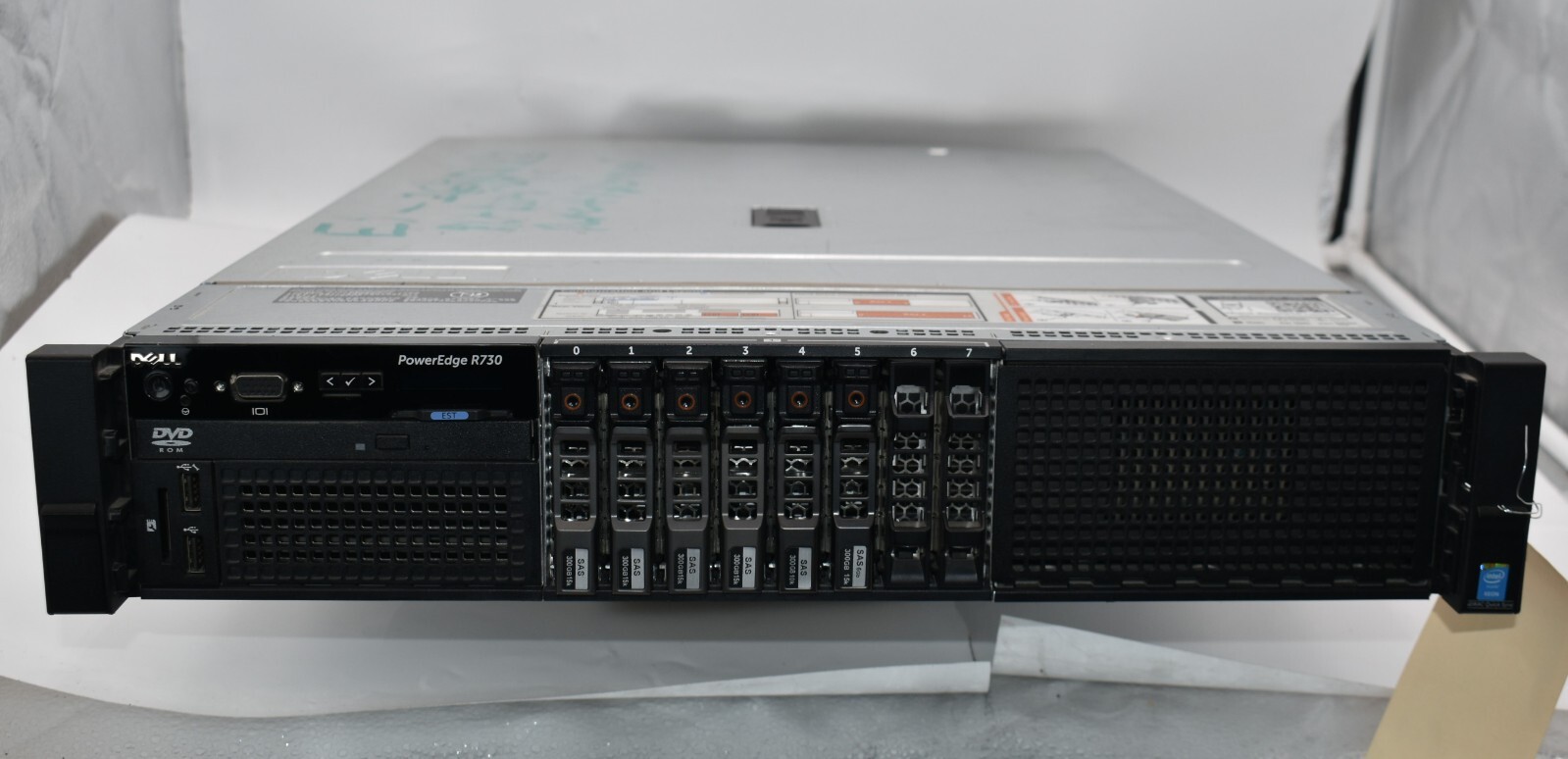 Dell POWEREDGE R730 Server E5-2620 2.40GHz 16GB RAM 9x600GB 2x300GB HDD H730P