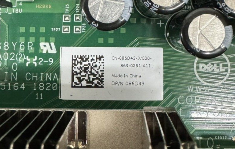 DELL 86D43 R630 DELL POWEREDGE SERVER MOTHERBOARD SYSTEM BOARD 086D43-MBD