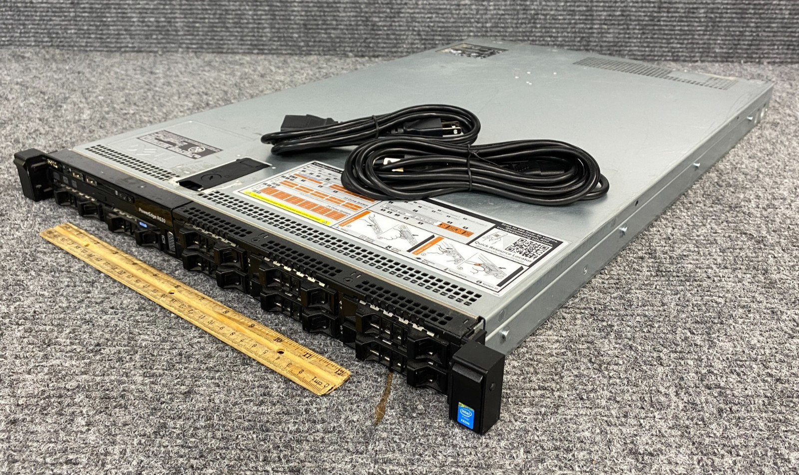 Dell PowerEdge R630 Server w/ 2x Intel Xeon E5-2660 v3, BCM5719, 2x PSU &Cords