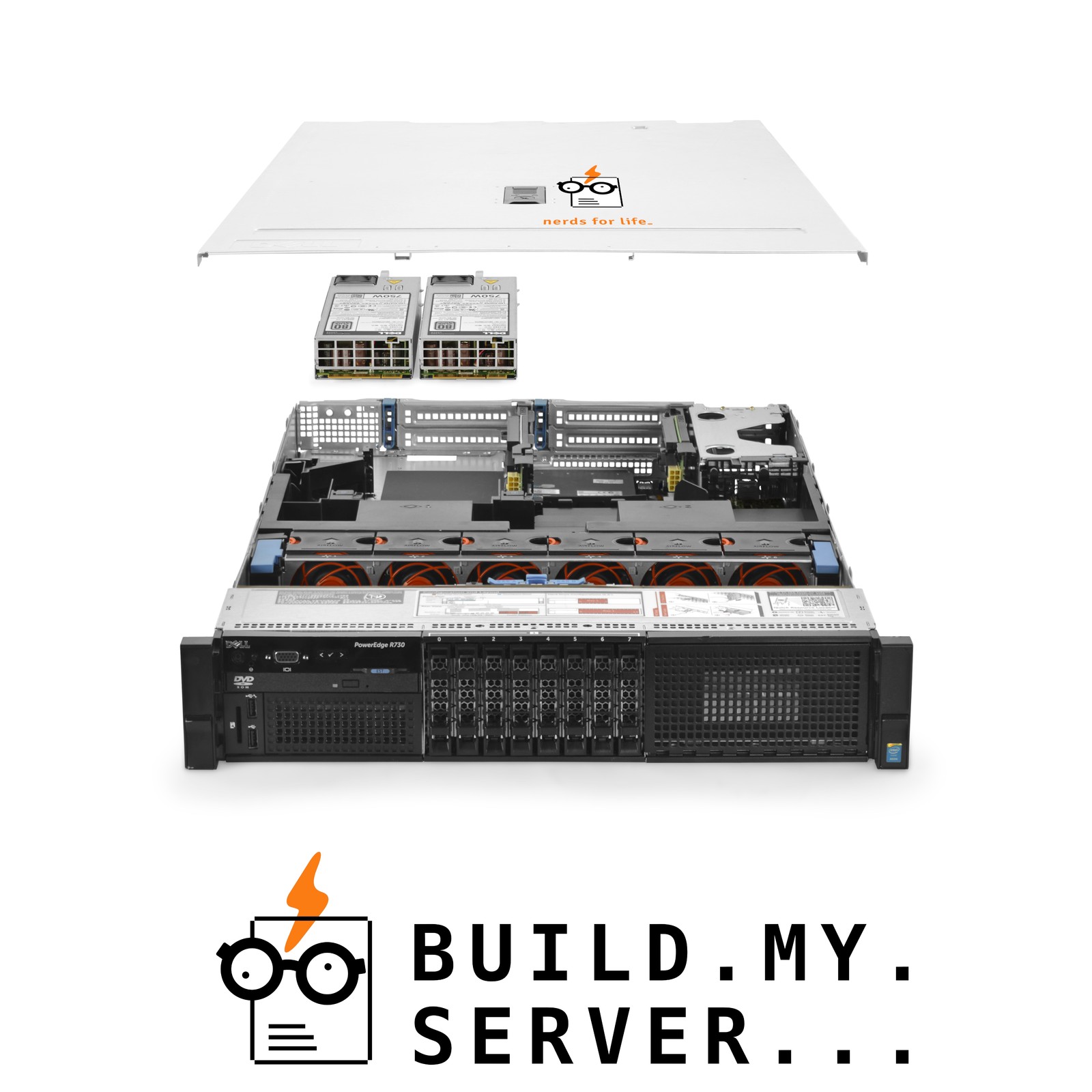 Dell PowerEdge R730 Server 2x E5-2660v3 2.60Ghz 20-Core 192GB RAM + 8x Caddies