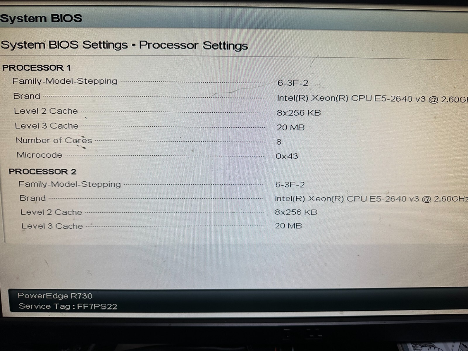 Dell PowerEdge R730 Server | 2x E5-2640 V3 2.6GHz = 16 Cores-NO RAM-NO DRIVES