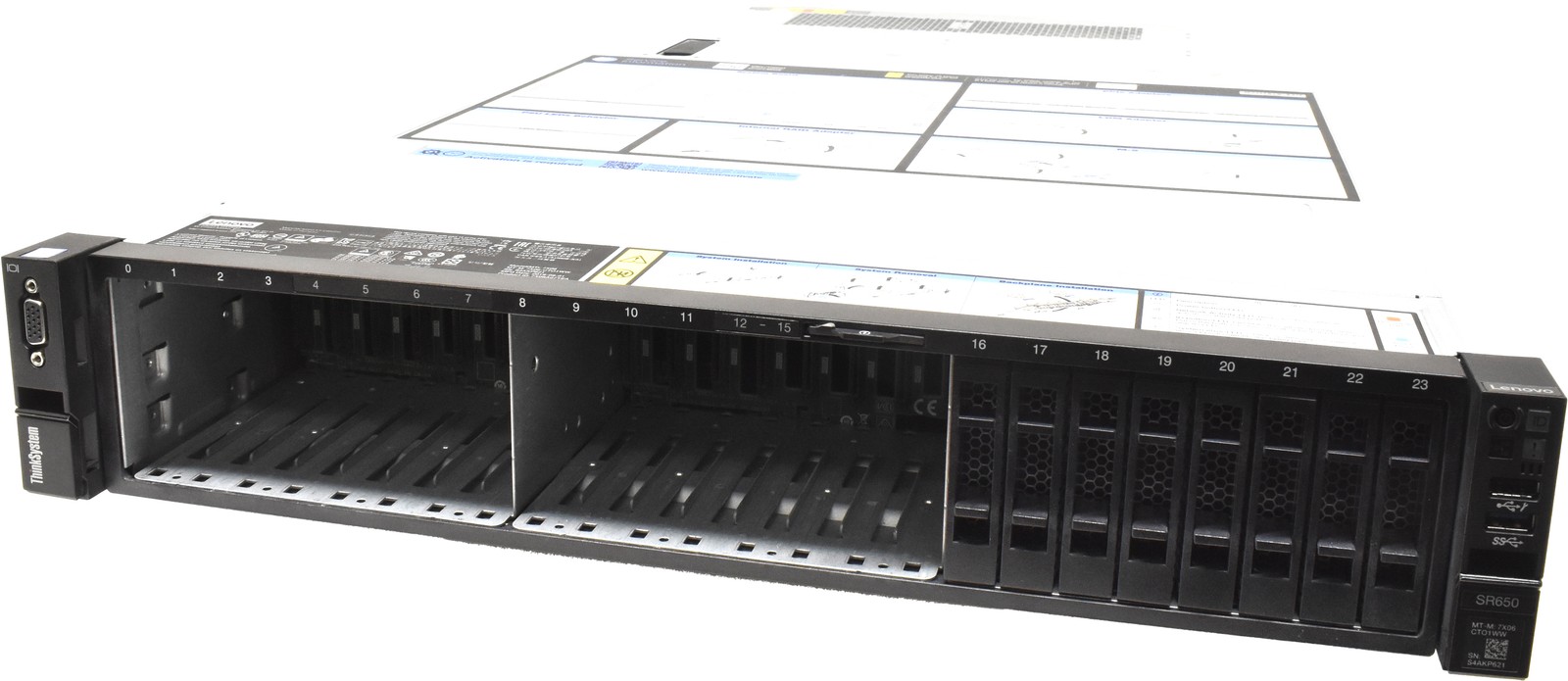 Lenovo ThinkSystem SR650 2x Silver 4110 8C 2.1GHz 256GB PC4 24x SFF 2x 480GB M.2