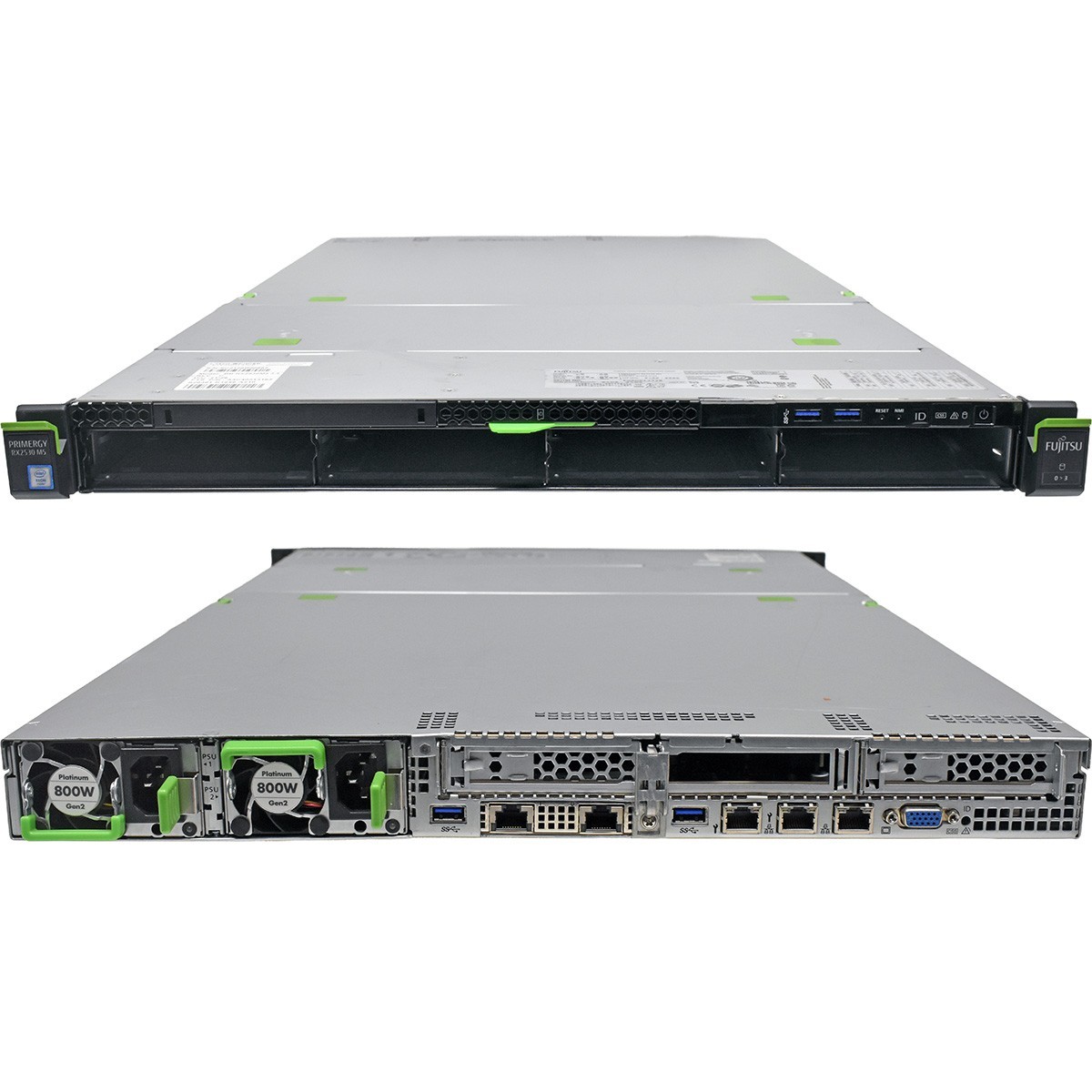 Fujitsu Primergy RX2530 M5 Server no CPU no DDR4 RAM 1xcooler 4x 3.5″ LFF CP500i