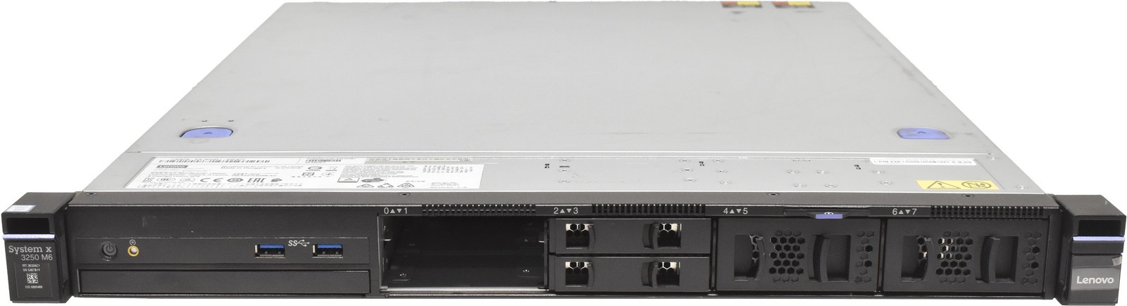 Lenovo System x3250 M6 Server E3-1240L v5 QC CPU 2.10GHz 8GB DDR4 4×2.5 M1210
