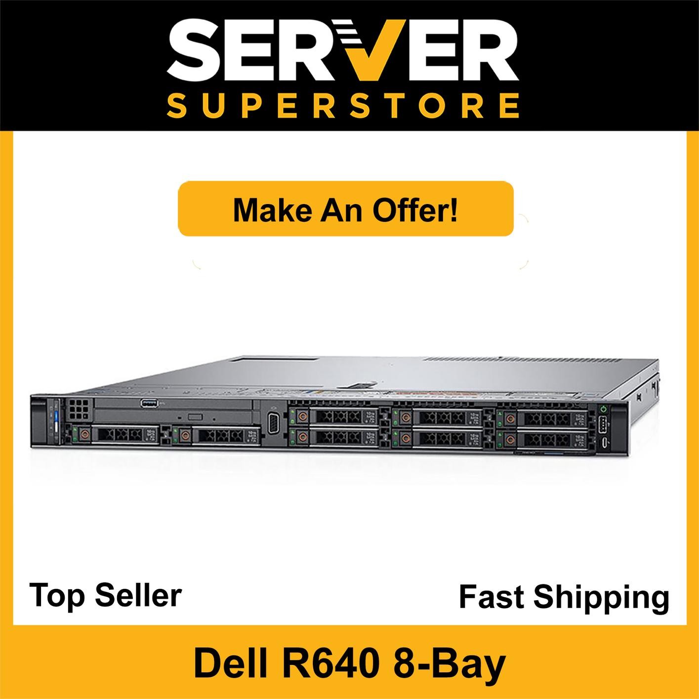 Dell PowerEdge R640 Server 2x Gold 5115 = 20 Cores H730P 64GB RAM 4x 1.2TB SAS