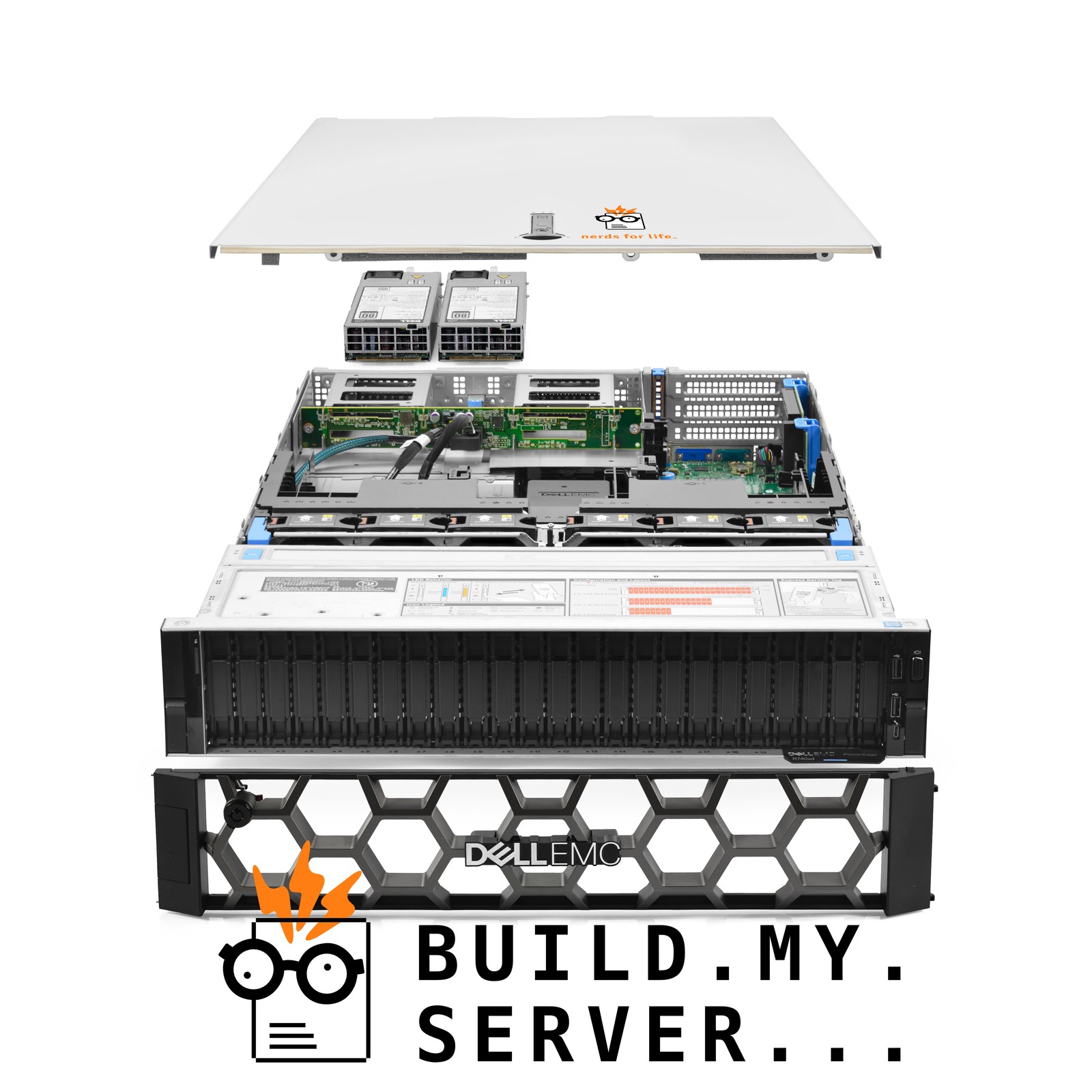 Dell PowerEdge R740xd Server 2.50Ghz 40-Core 384GB RAM 3.8TB SSDs + 26x Caddies