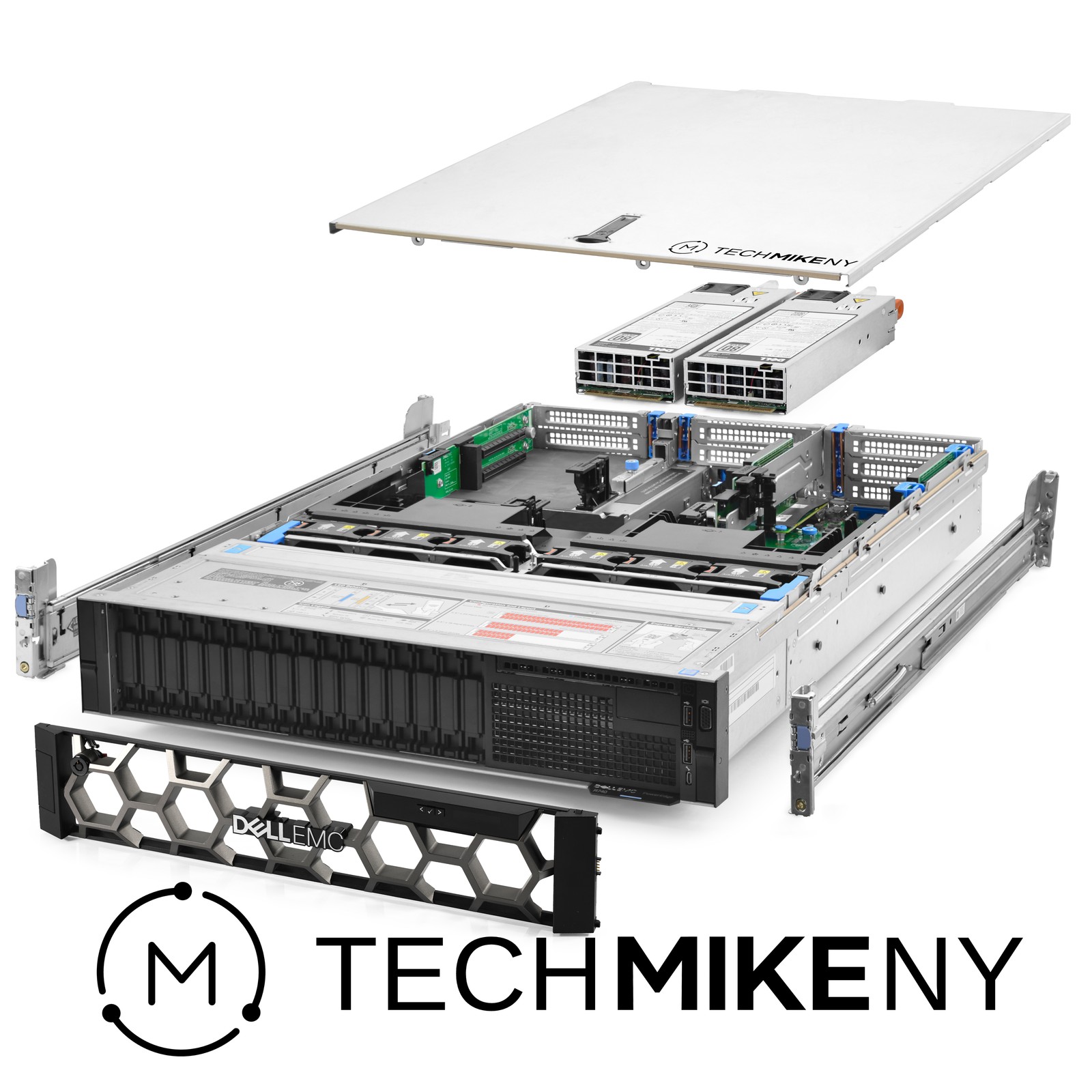 Dell PowerEdge R740 Server 16-Bay 2.80Ghz 32-Core 256GB RAM 9.6TB Storage Rails