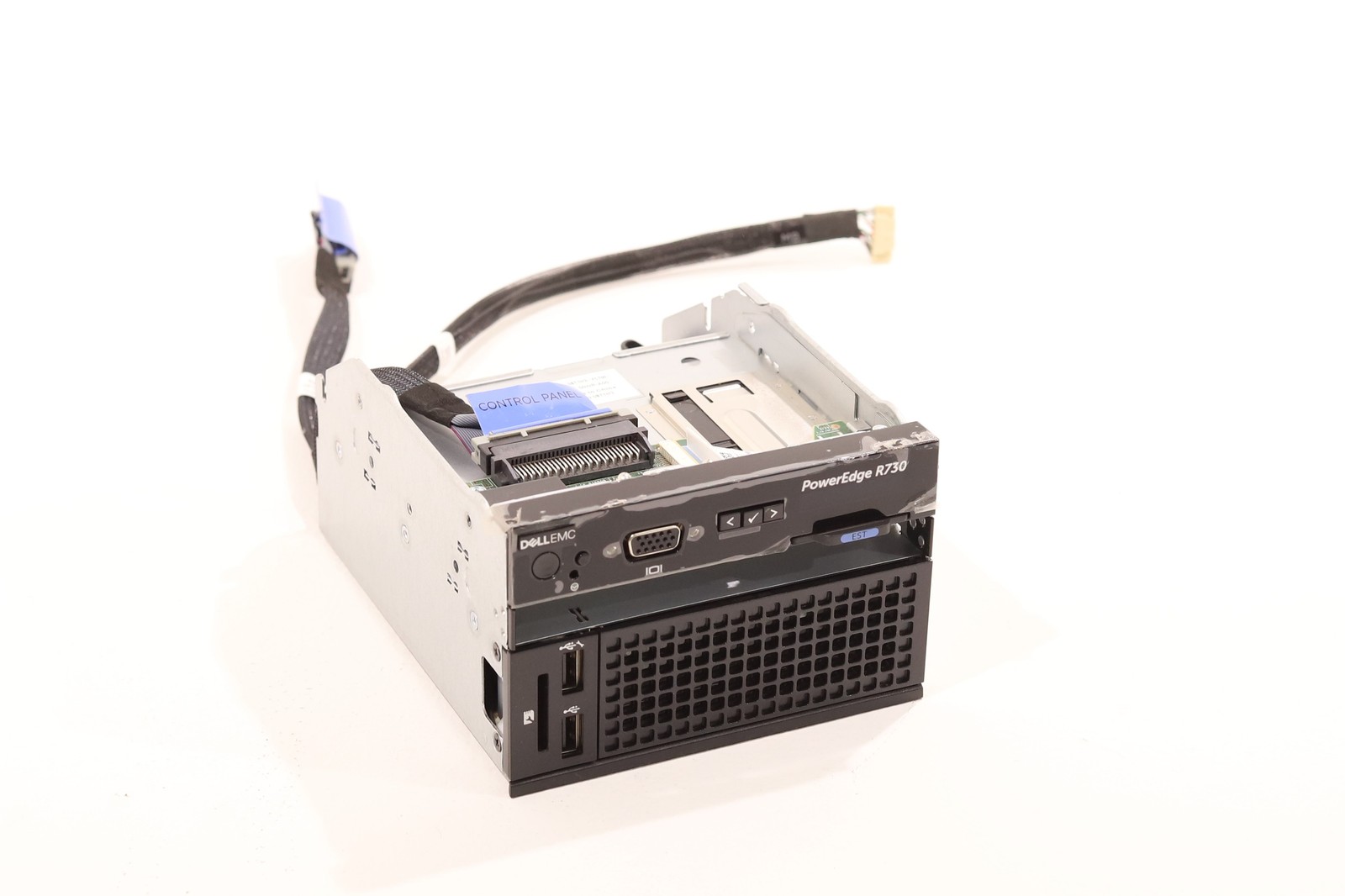 Dell PowerEdge R730 Front I/O Control Panel Assembly W/Cables Dell P/N: 08T1H3