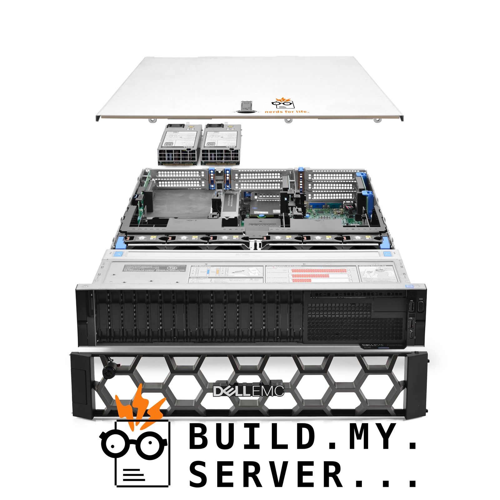 Dell PowerEdge R740 16B Server 2x Gold 6130 2.10Ghz 32-Core 64GB RAM 16x Caddies