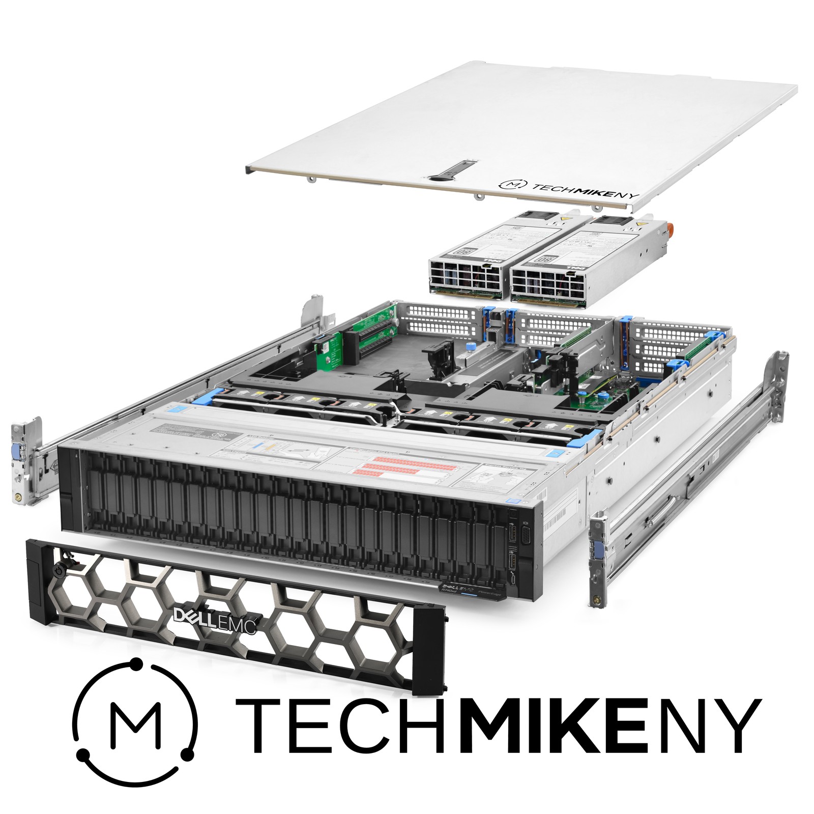 Dell PowerEdge R740xd NVMe Server 24B 3.00Ghz 16-Core 384GB RAM 38TB SSDs Rails