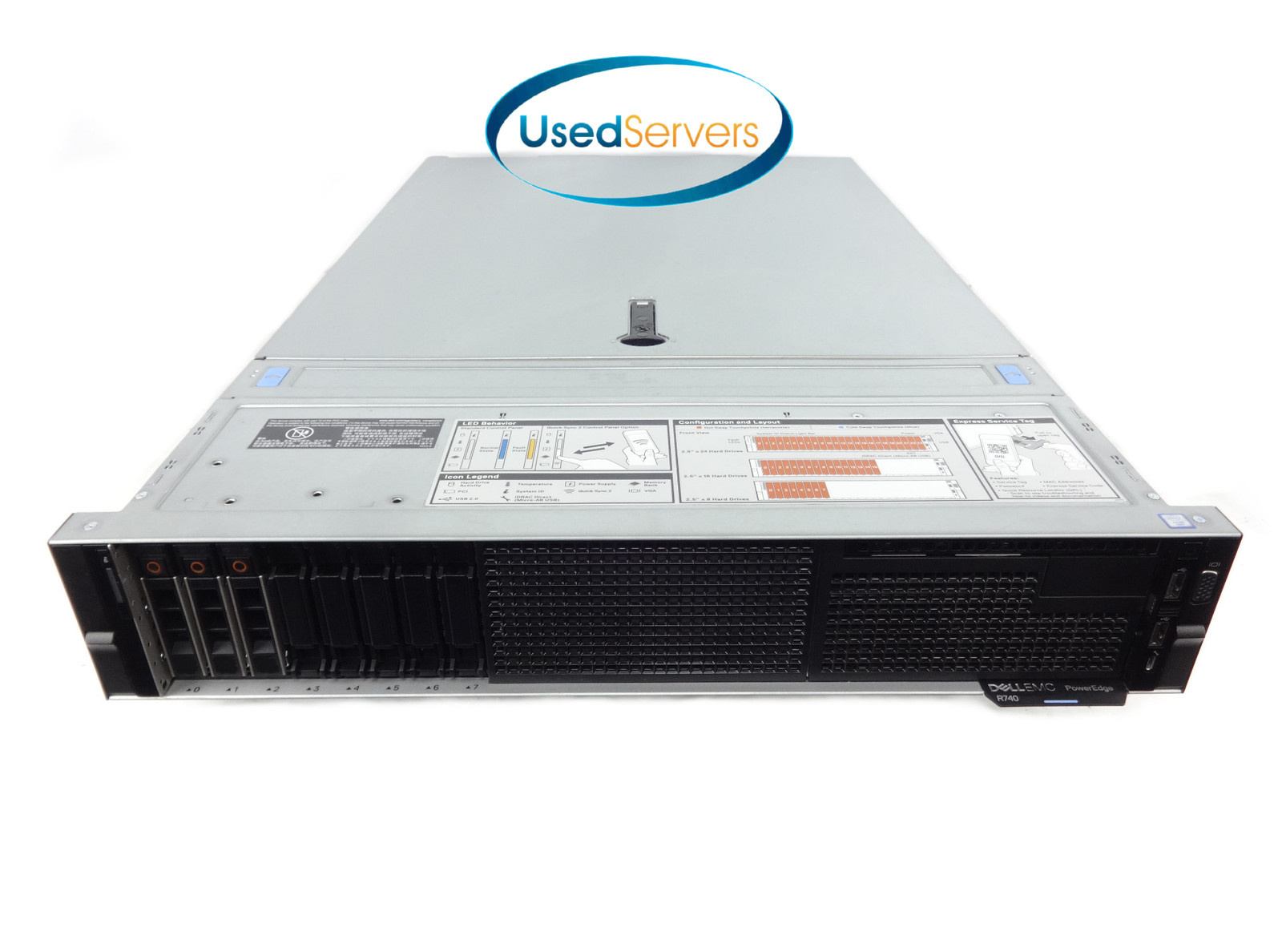 Poweredge R740 8SFF 32GB 2133 2xGold 5118 2.3GHZ=24Cores 3x 600GB 6G H730P