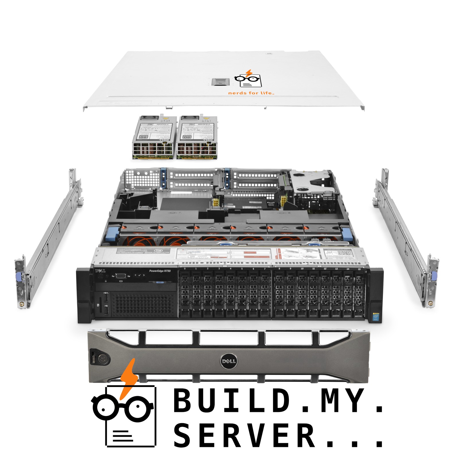 Dell PowerEdge R730 Server 2.40Ghz 28-Core 256GB RAM + 16x Caddies Bezel + Rails