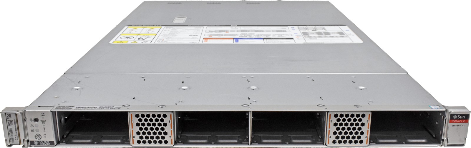 SUN Oracle X7-2 Rack Server no CPU no PC4 RAM 2xHeatsink 8x SFF 2.5 Bay 9361-16I
