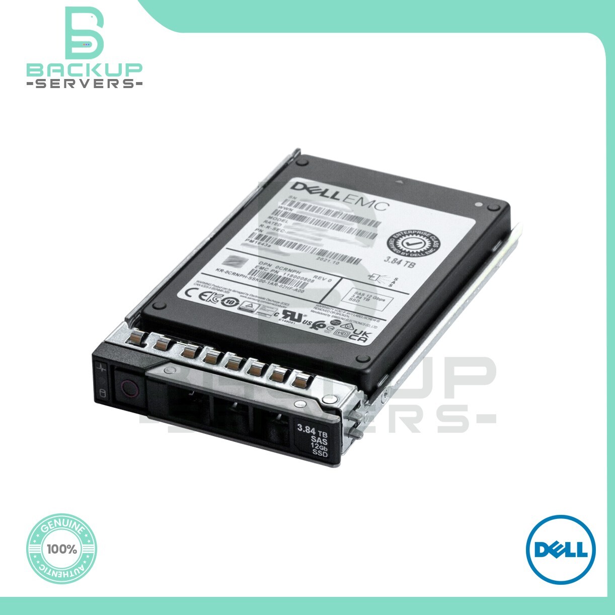 CRNPH Dell 3.84TB 12Gbps SAS 2.5″ TLC RI Hot Plug Internal SSD 0CRNPH