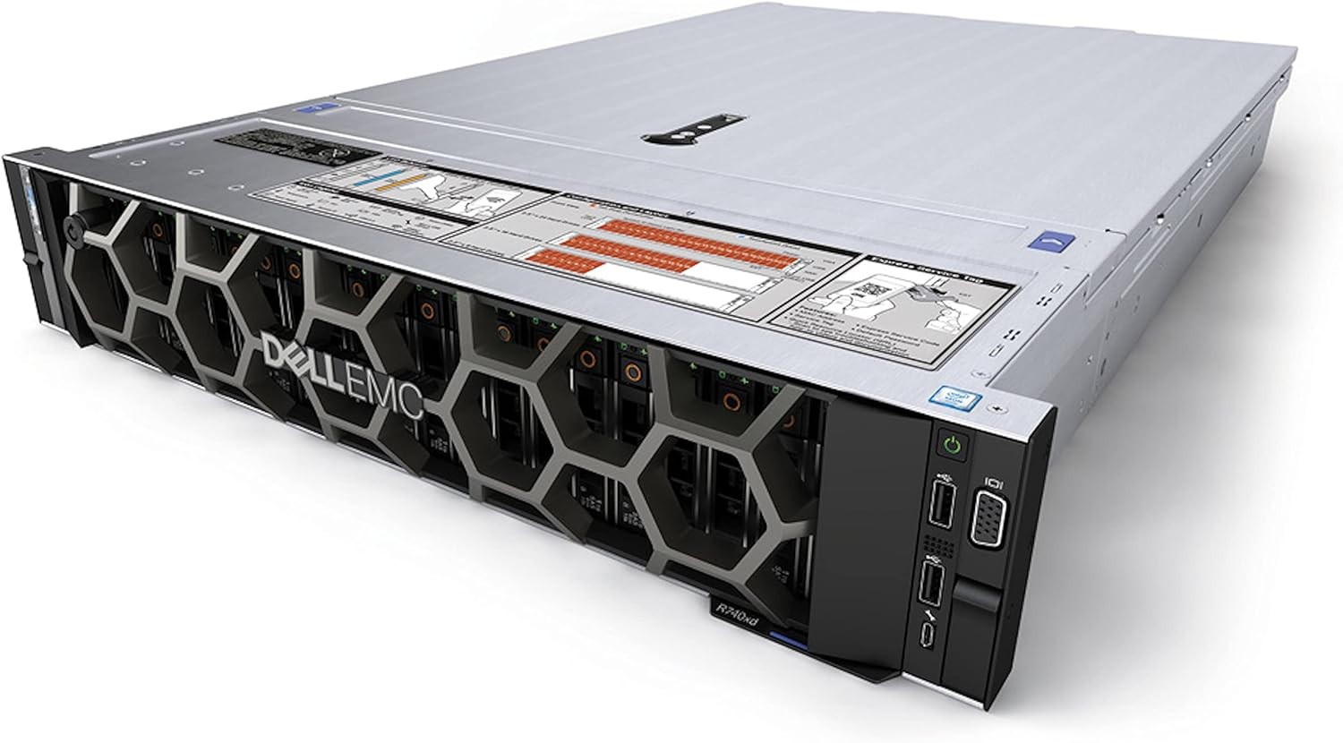 Dell PowerEdge R740xd 2x Gold 6148 2.40Ghz 40-Core 128GB H730P 2×1.2TB 1100W PSU