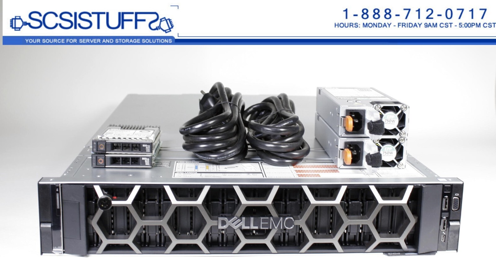 DELL PowerEdge R740 2x Gold 6230 20C 2.1 Ghz 128b 4x 4Tb SAS H740p 3.5″ x 8 LFF