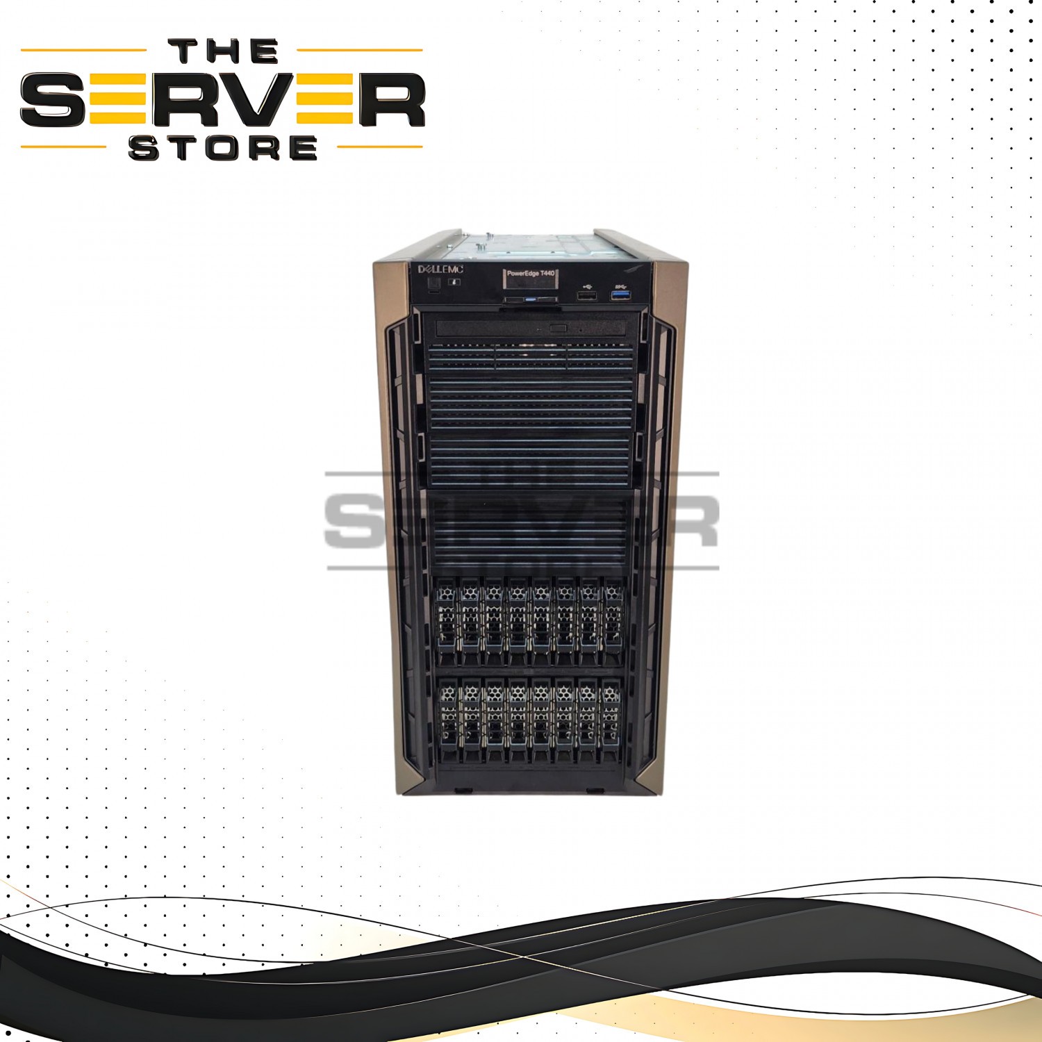 Dell T440 16SFF 2x Xeon Gold 6138 20C 512GB PERC H730p 16x Trays 2x 1GbE