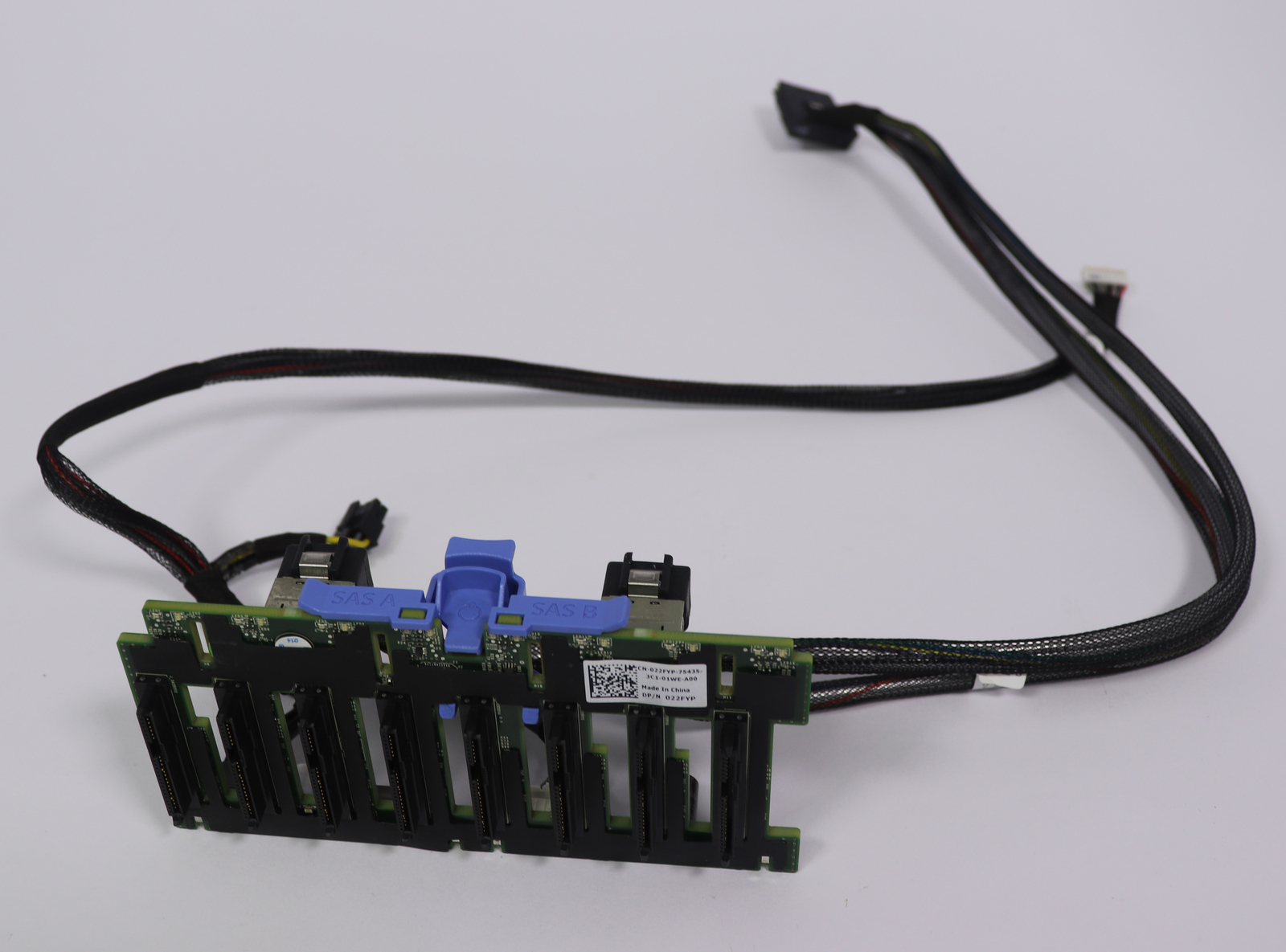8×2.5″ SATA/SAS Backplane for Dell PowerEdge R720 + cables 22FYP