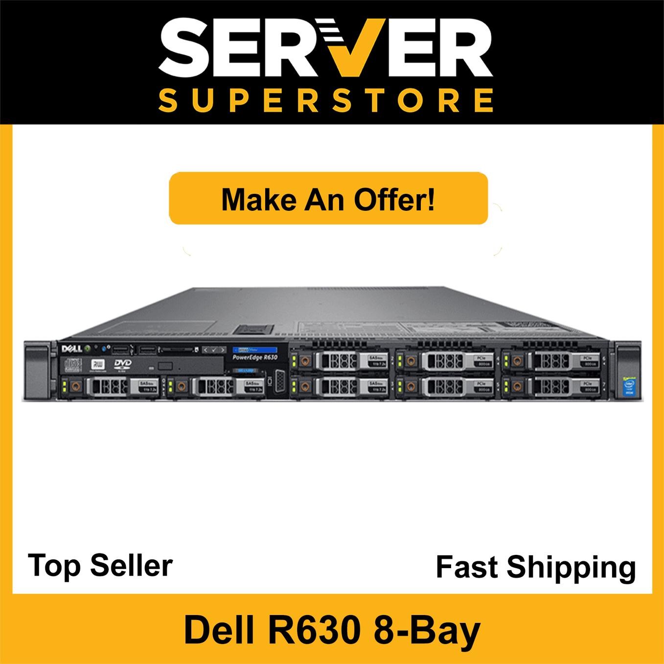 Dell PowerEdge R630 Server 2x E5-2680 V3 – 24 Cores H730 64GB 6x 900GB SAS