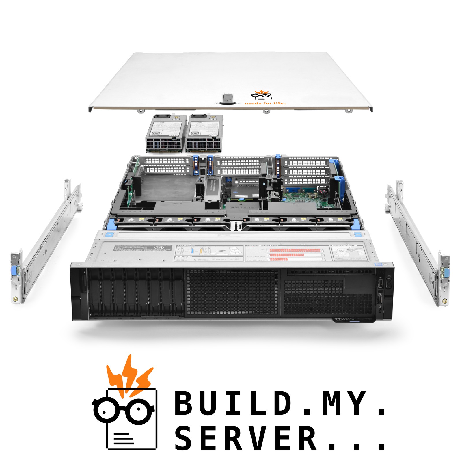 Dell PowerEdge R740 8-Bay SFF Server 2.70Ghz 36-Core 128GB RAM + Rails Database
