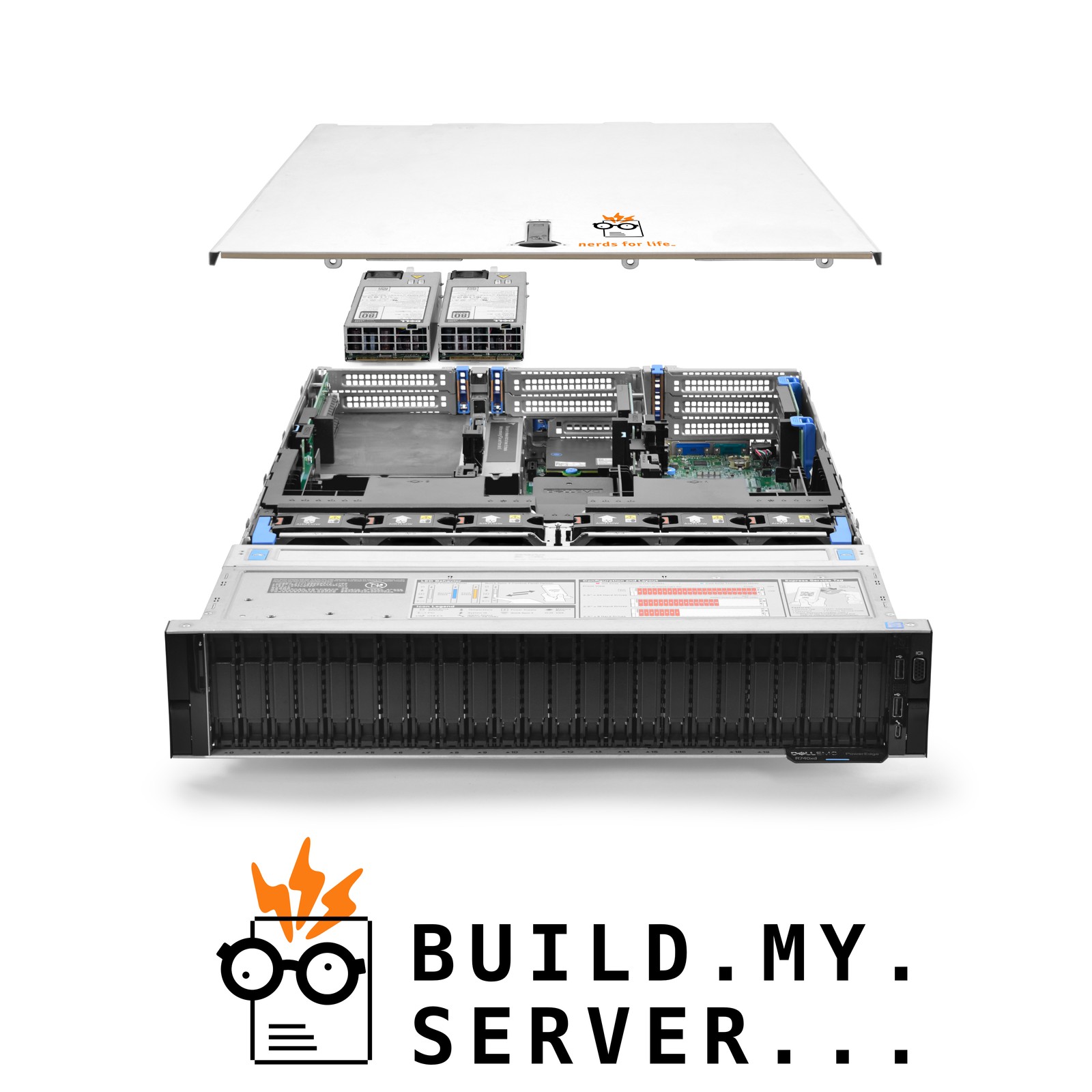 Dell PowerEdge R740xd 24-Bay 12-NVMe/12-SAS Server 3.60Ghz 8-Core 192GB RAM