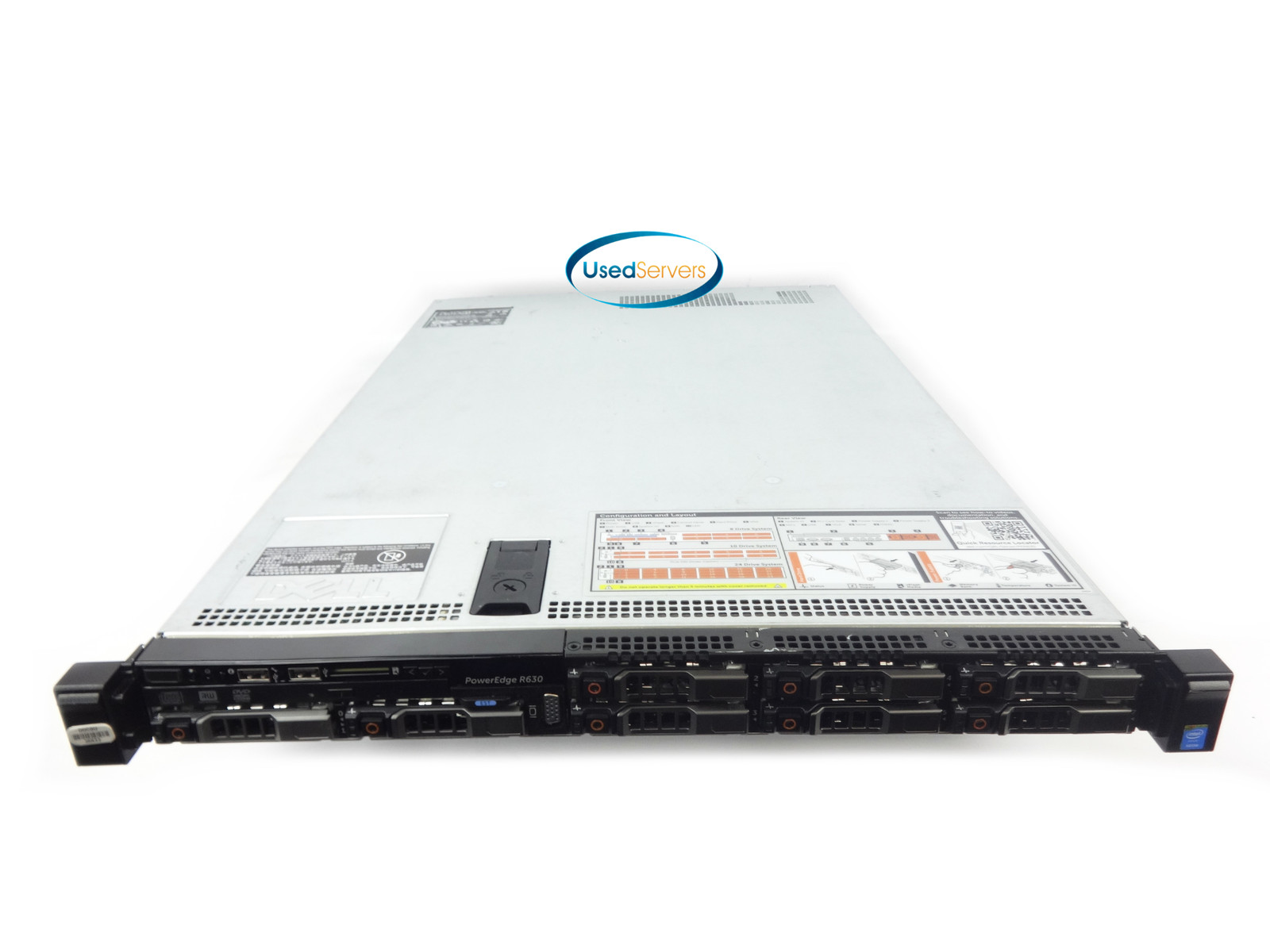 Poweredge R630 8SFF 64GB 2133 2xE5-2650v4 2.2GHZ=24Cores 8x HD TRAY H730