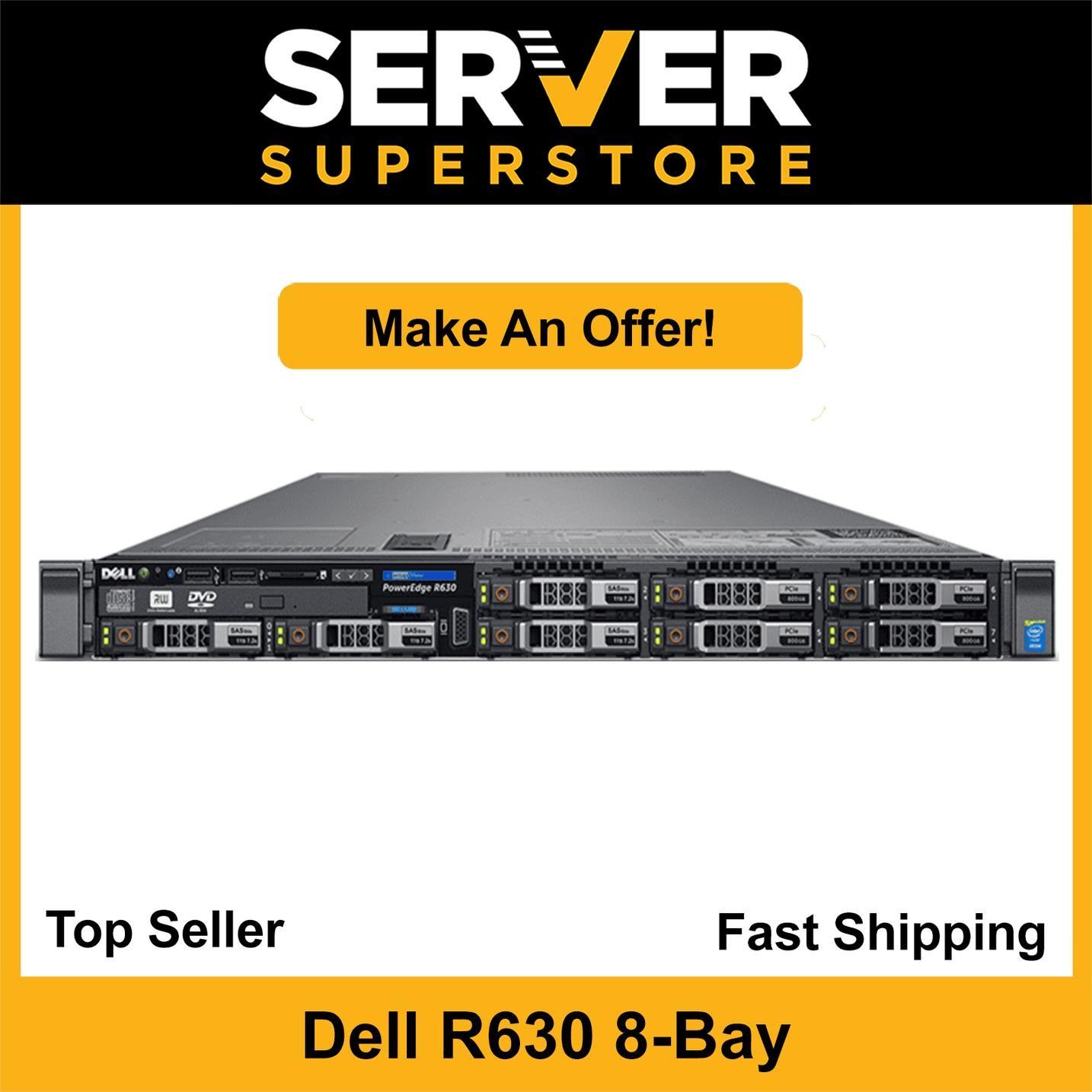 Dell PowerEdge R630 Server 2x E5-2640 V4=20 Cores H730 32GB RAM 4x 300GB 15K SAS